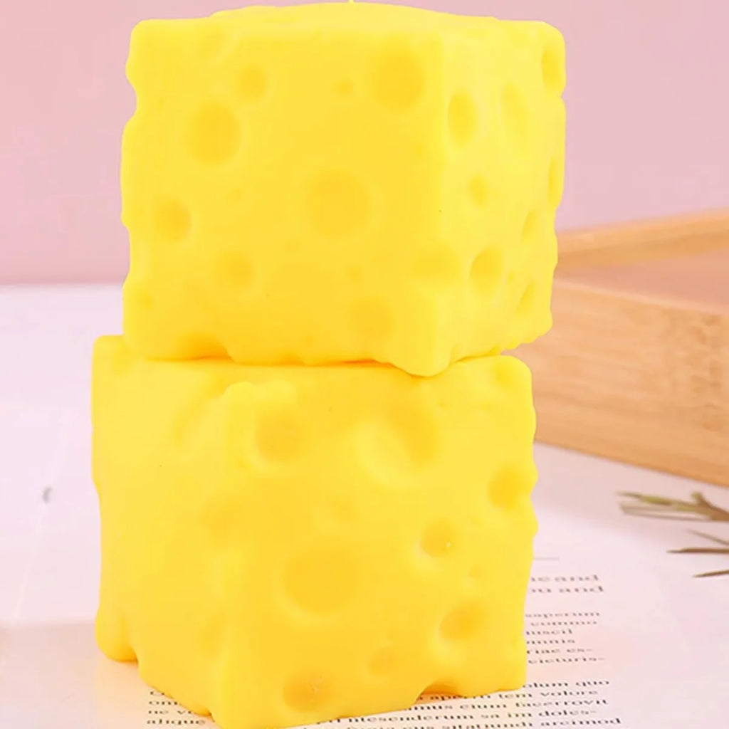 Cheese Stress Ball Squishy Toy Soft Squeeze Rebounding Sensory Toy ADHD Toy Office Desk Stress Relief Food Theme Bulk Wholesale