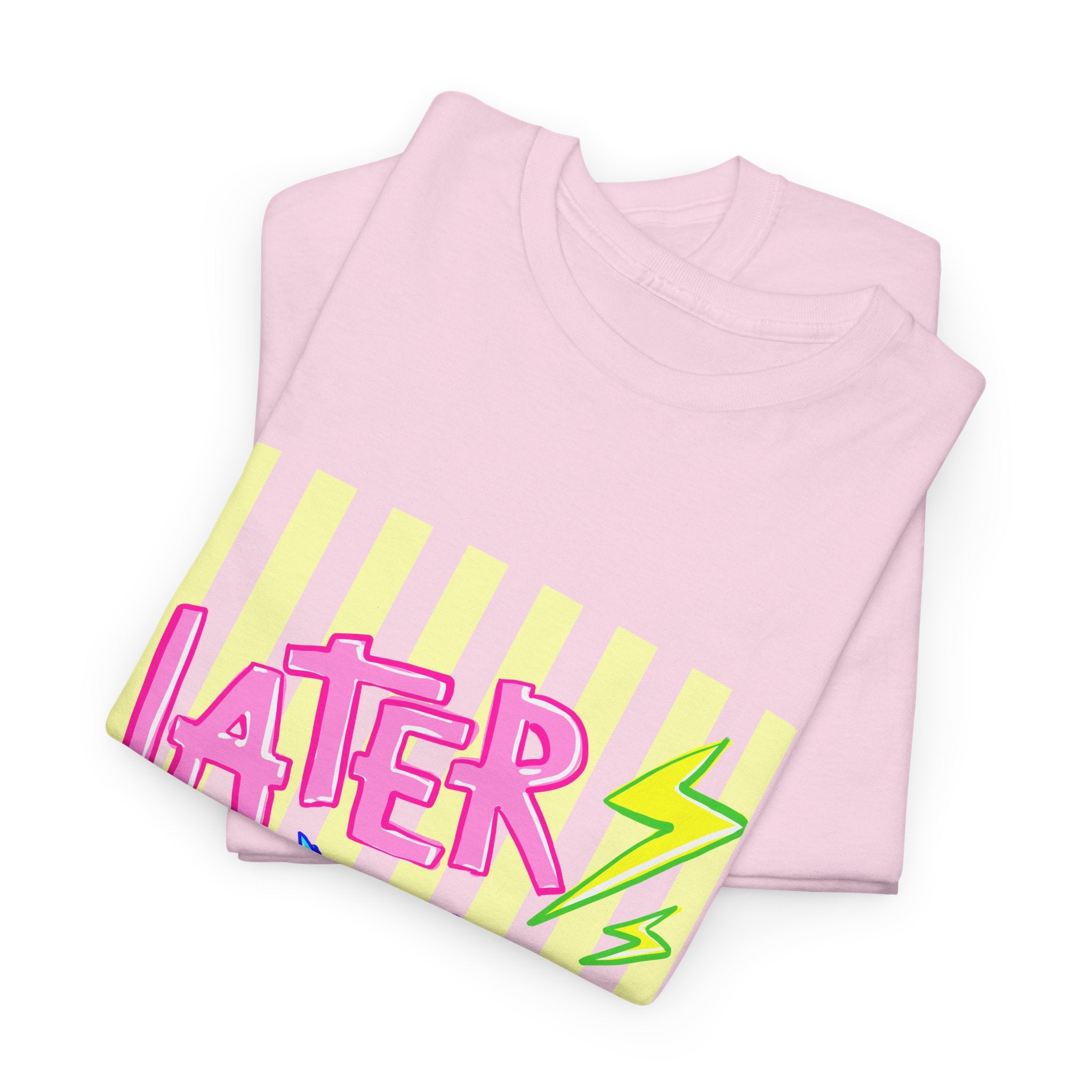 Later Gator Graphic Tee - Neon Retro Alligator Shirt
