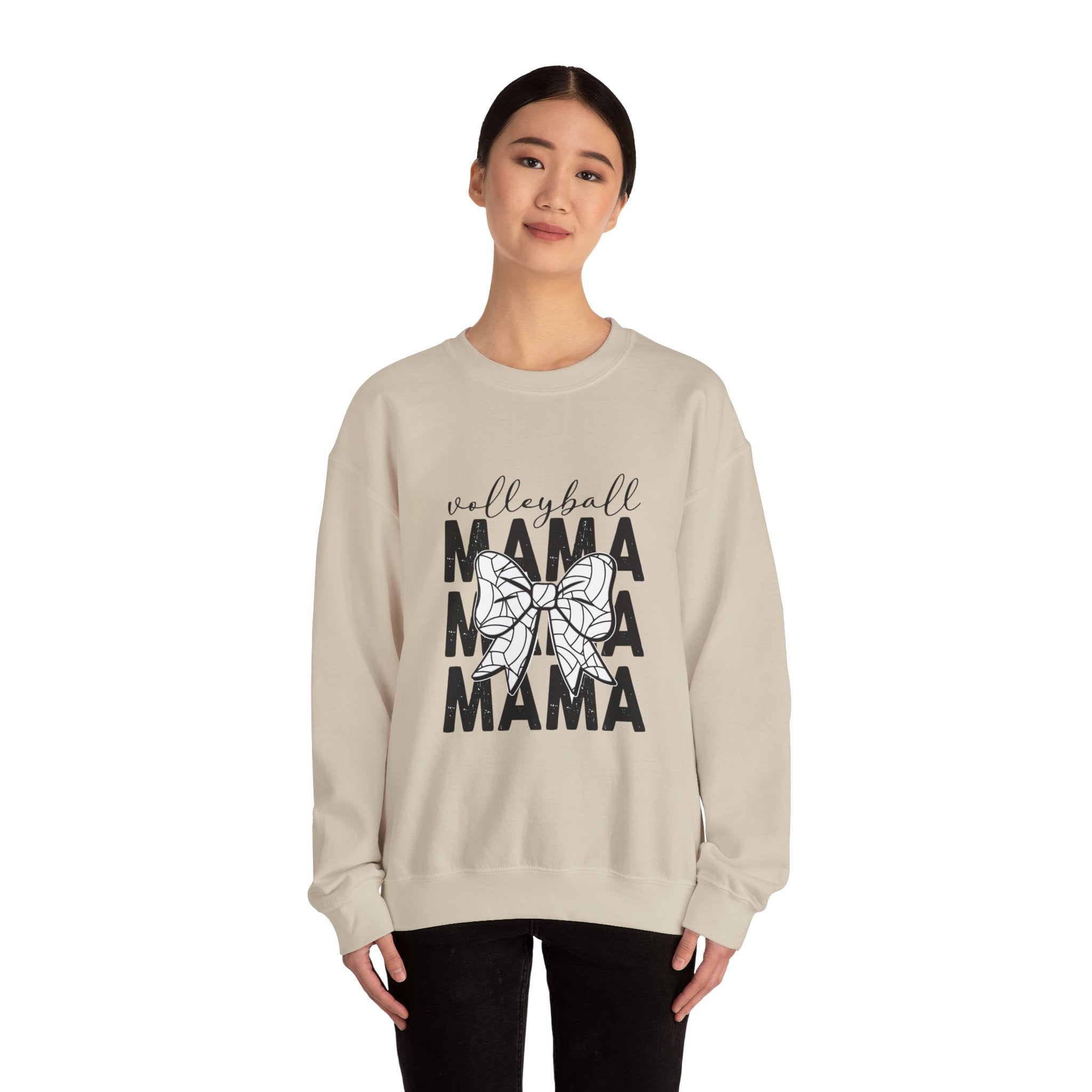 Volleyball Mama Crewneck Sweatshirt – Mom Graphic Pullover