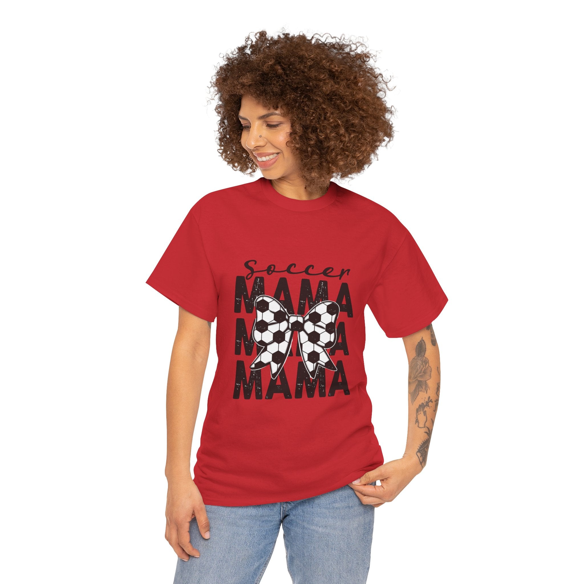 Soccer Mama Tee – Graphic Soccer Ball Mom Shirt