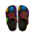 Bright, playful EVA foam clogs designed for kids