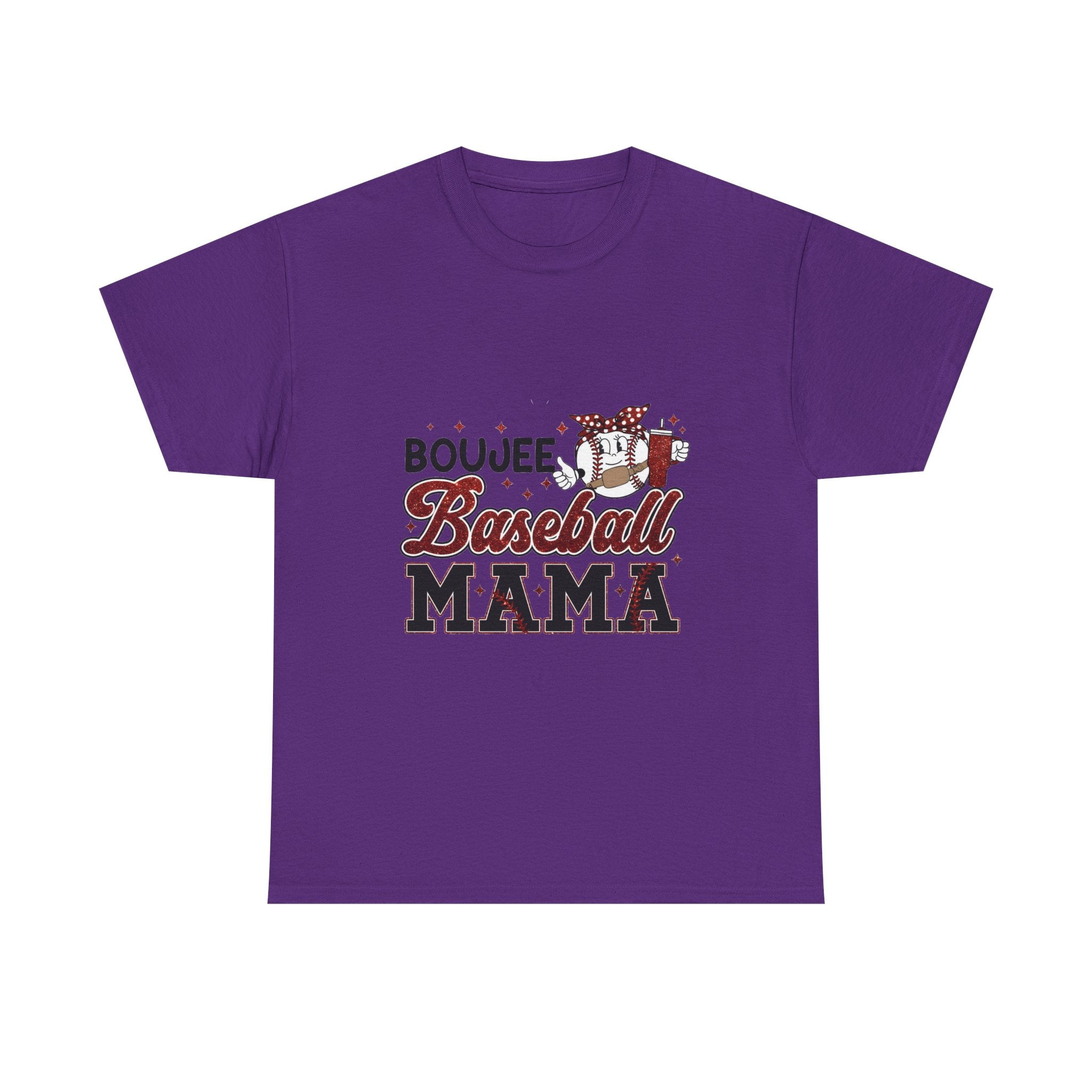 Boujee Baseball Mama T-Shirt – Cute Mom Graphic Tee for Baseball Moms