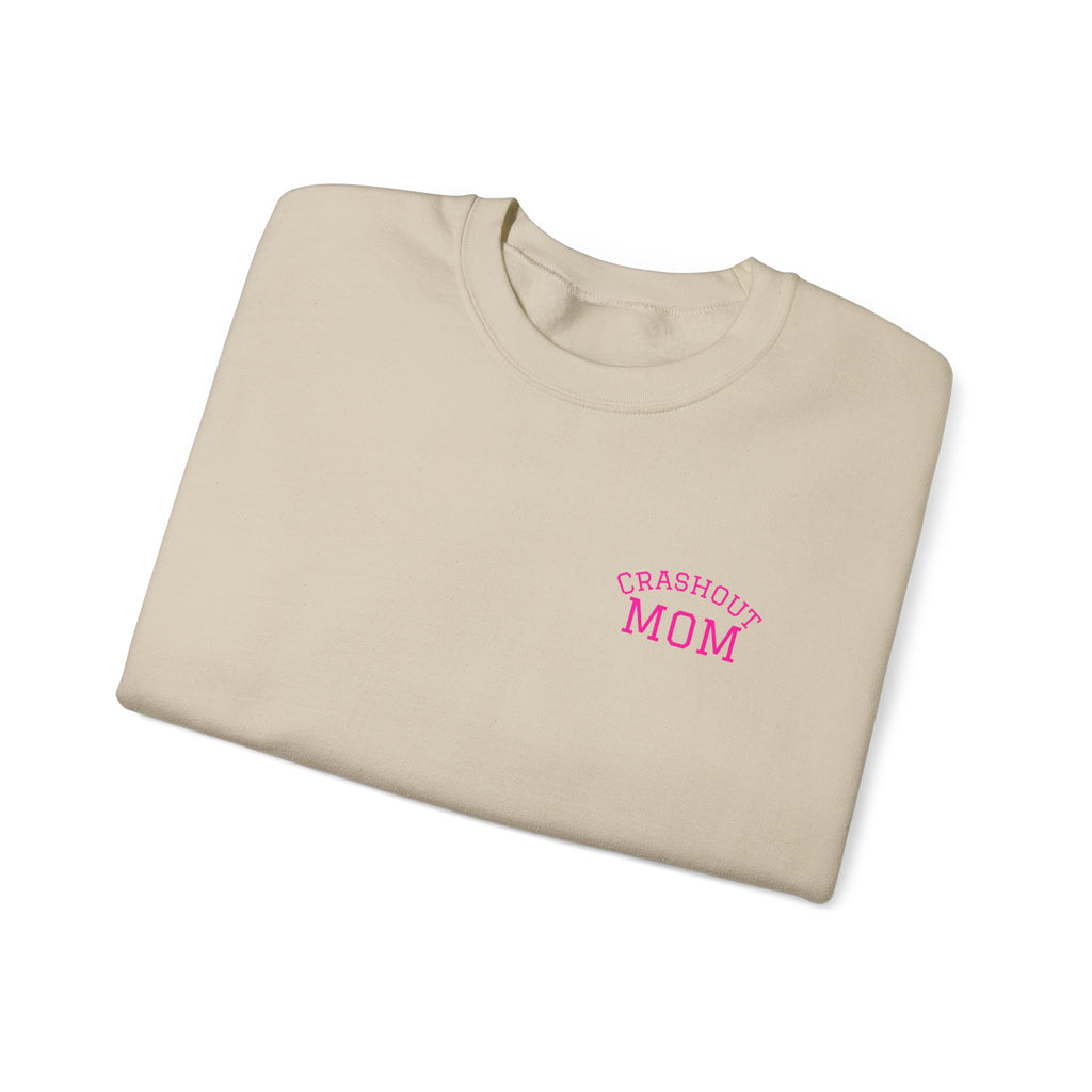 Crewneck Sweatshirt — “Just a Tinder Swiper Short Type of Mom” Funny Mom Graphic