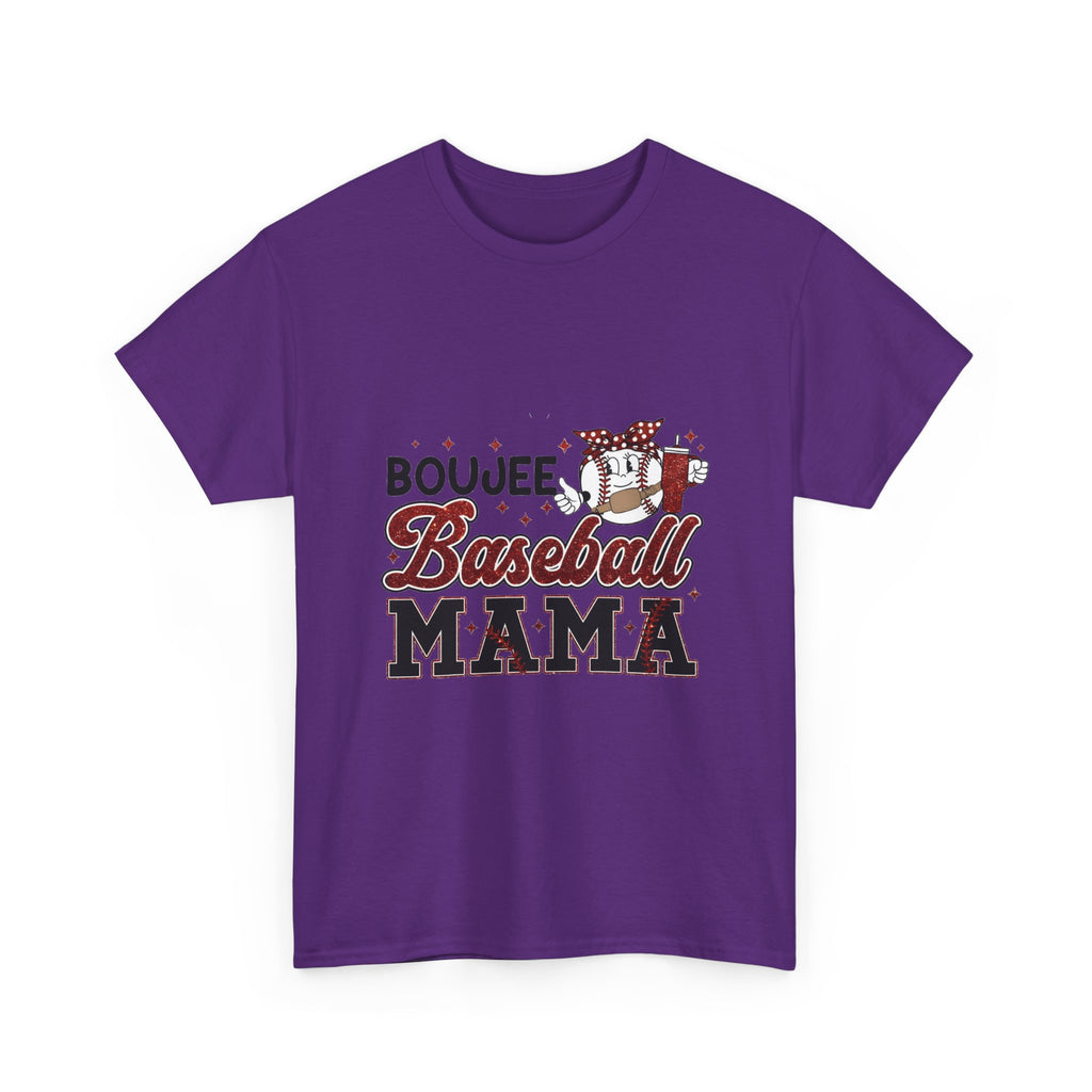 Boujee Baseball Mama T-Shirt – Cute Mom Graphic Tee for Baseball Moms