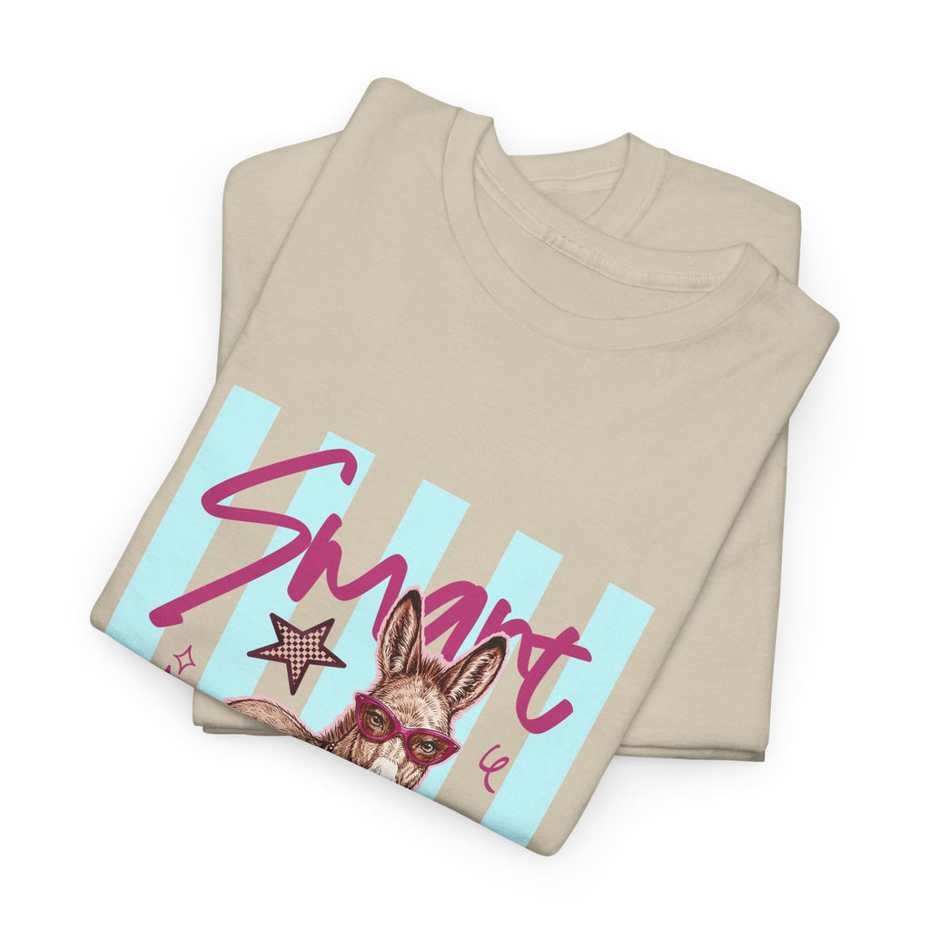 Donkey 'Smart' Graphic Tee — Cute Retro Animal Shirt