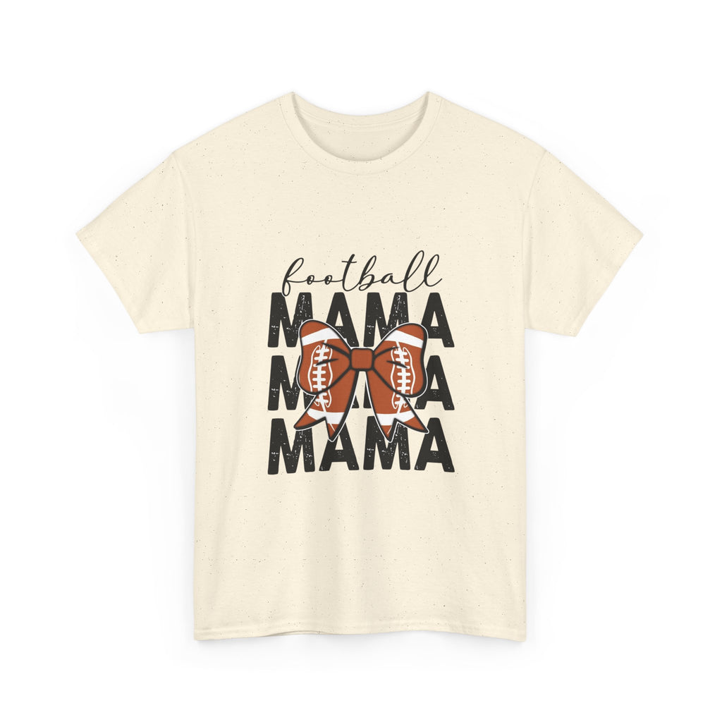 Football Mama T-Shirt — Cute Mom Football Tee with Bow