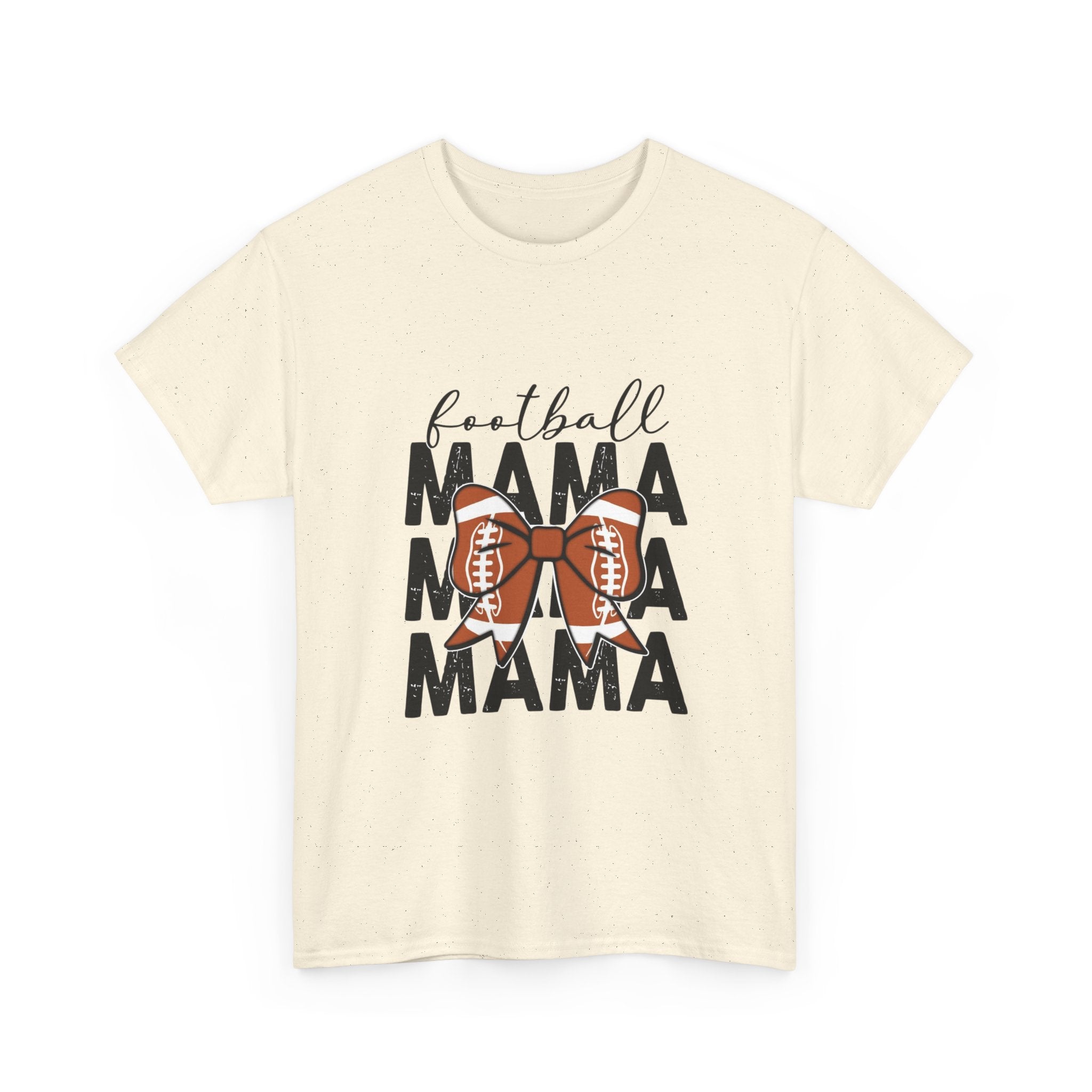 Football Mama T-Shirt — Cute Mom Football Tee with Bow