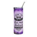 20oz Stainless Tumbler — "Thank You Mom" Purple Leopard Gift