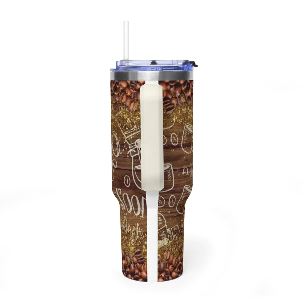 40oz Coffee Mom Tumbler – ‘First Coffee Then Mom’ Vacuum Thermal Travel Cup