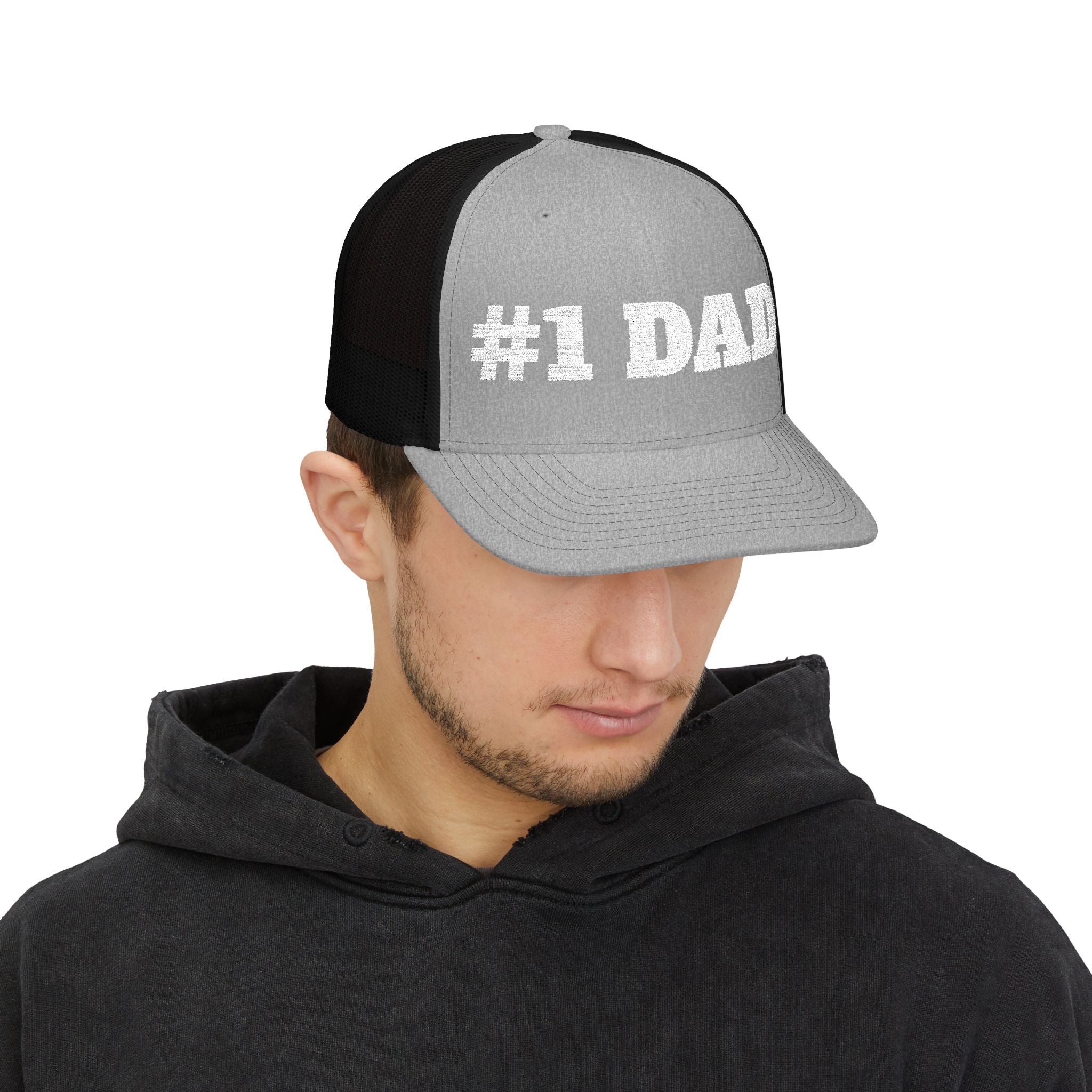 #1 Dad Snapback Trucker Cap – Father's Day Gift Hat