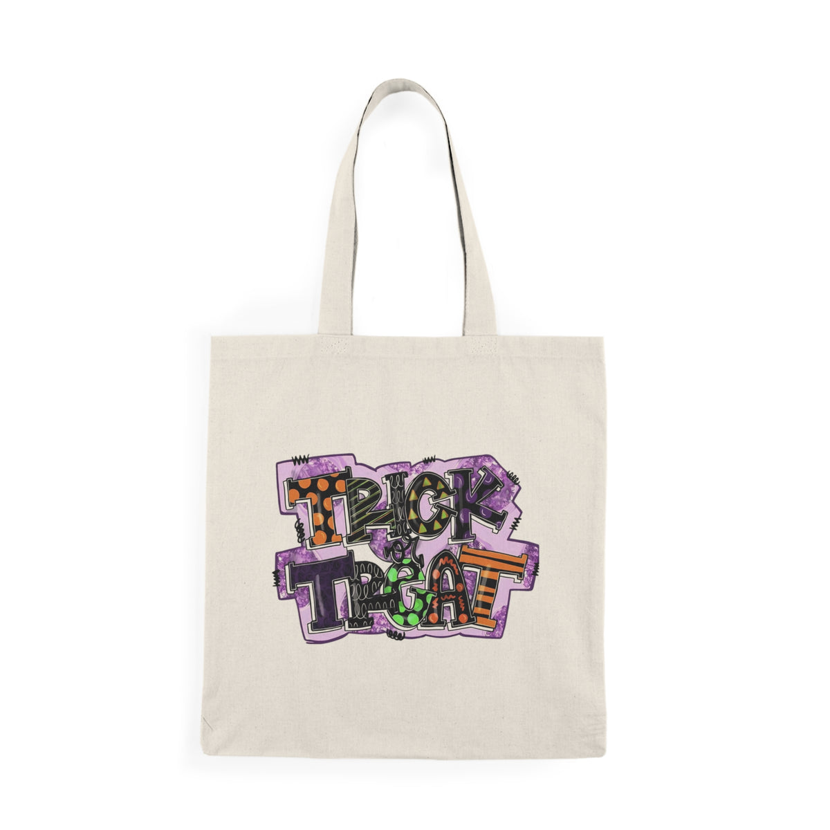 Trick or Treat Halloween Tote Bag — Graffiti Candy Design