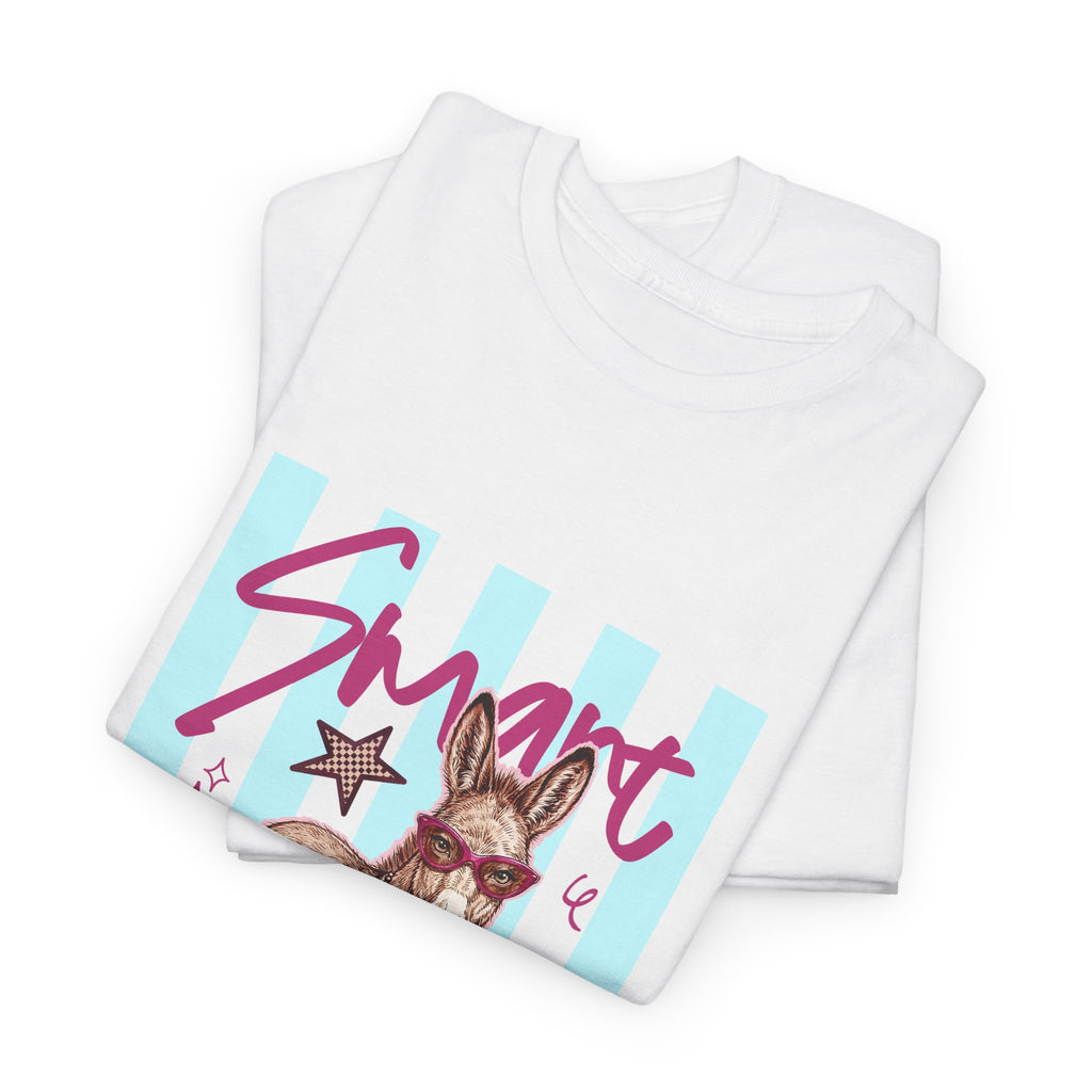 Donkey 'Smart' Graphic Tee — Cute Retro Animal Shirt