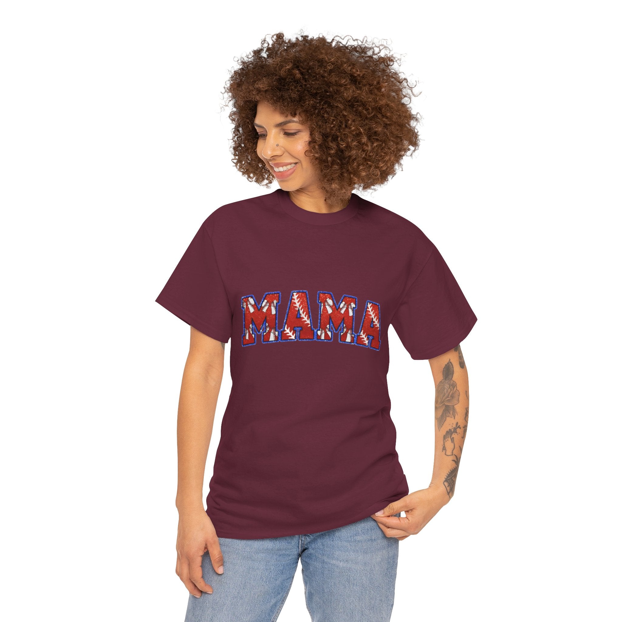 Mama Floral Arch T-Shirt — Mother's Day Casual Graphic Tee