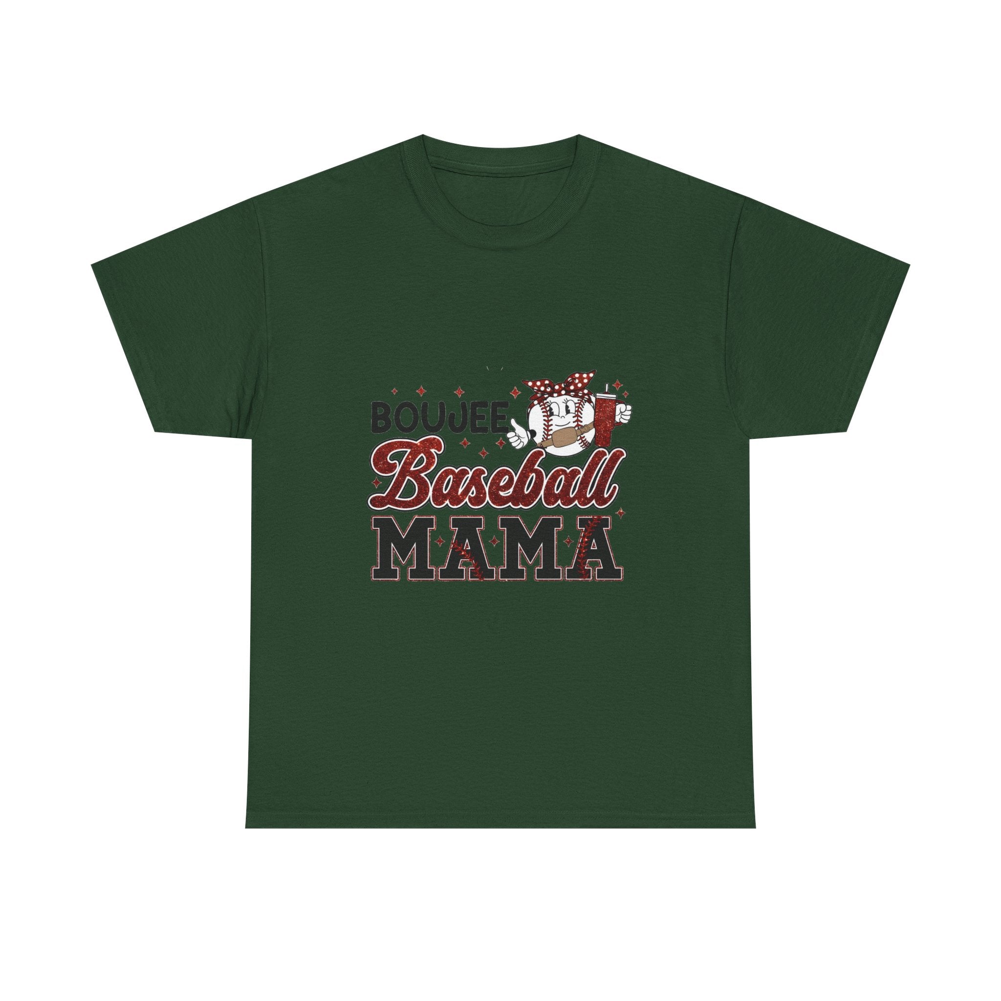 Boujee Baseball Mama T-Shirt – Cute Mom Graphic Tee for Baseball Moms
