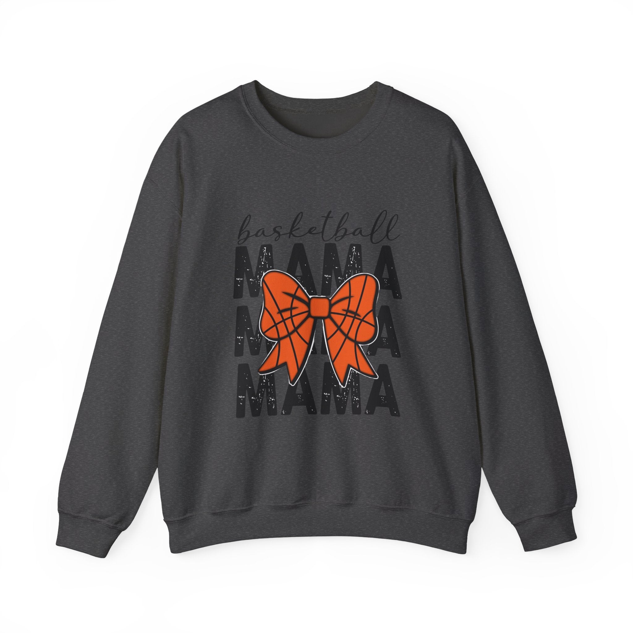 Basketball Mama Sweatshirt — Basketball Bow Mom Crewneck