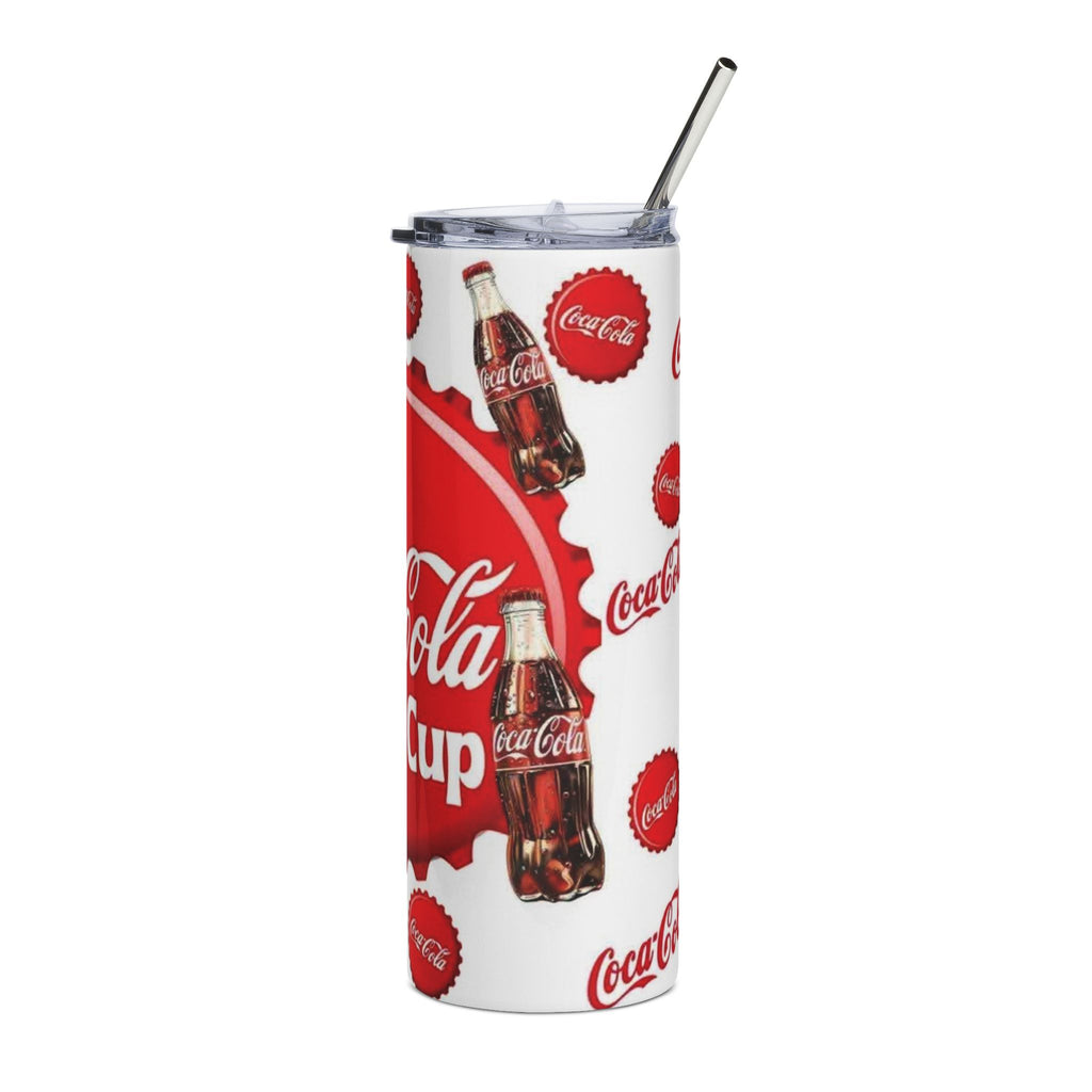 20oz Stainless Steel Tumbler — 'My Coca-Cola Cup' Retro Soda Bottle Design