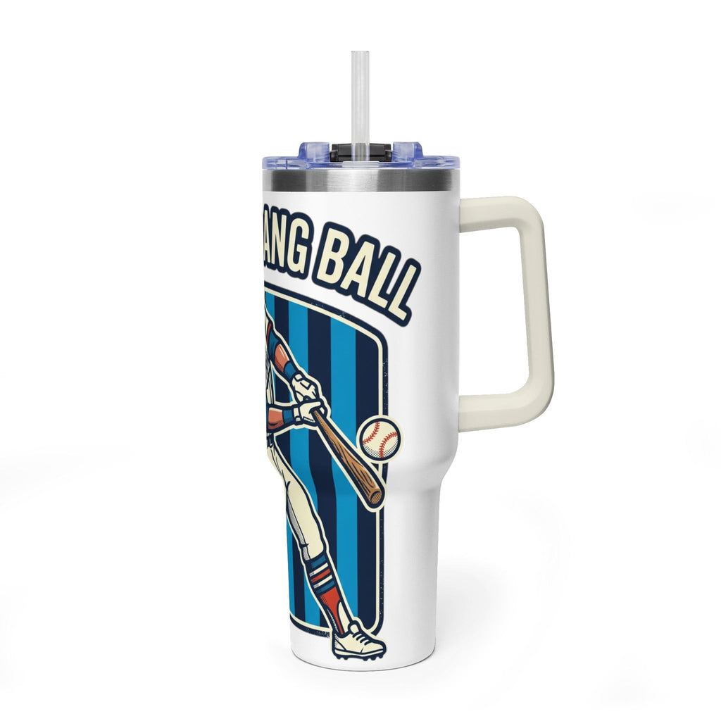 40oz Baseball Tumbler – “Hit the Dang Ball” Vacuum Insulated Travel Mug