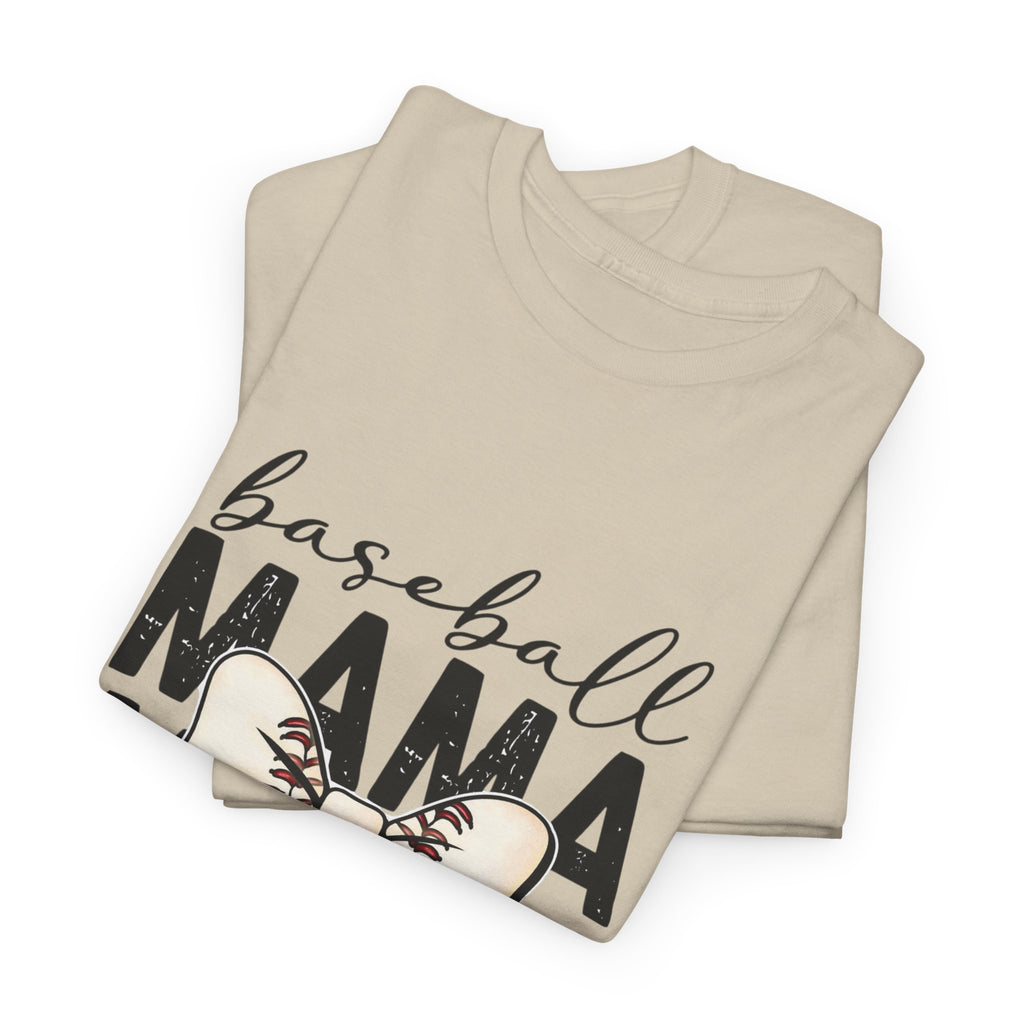Baseball Mama T-Shirt — Cute Bow Baseball Mom Tee