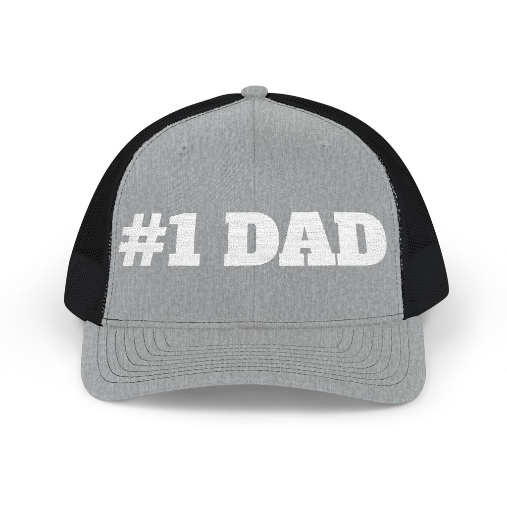 #1 Dad Snapback Trucker Cap – Father's Day Gift Hat