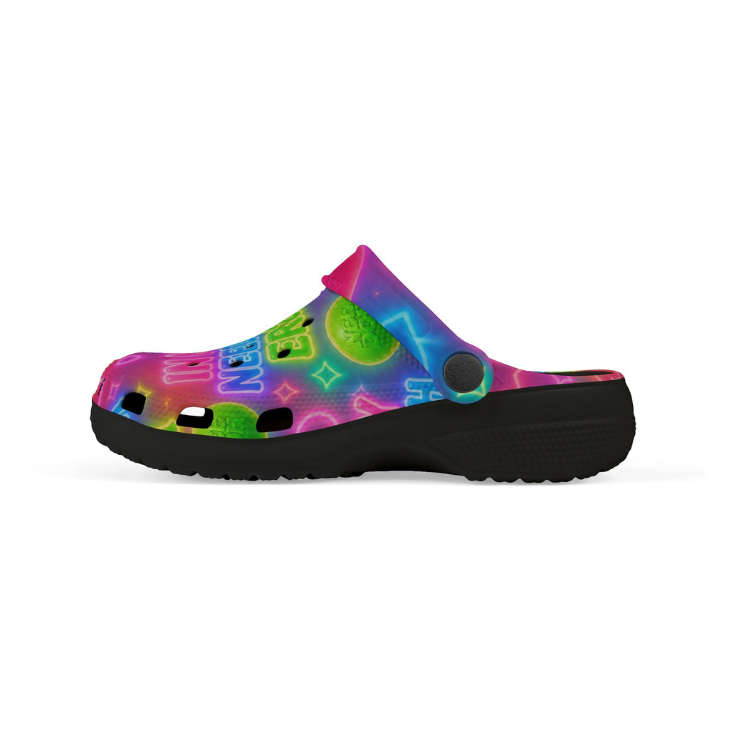 Bright, playful EVA foam clogs designed for kids