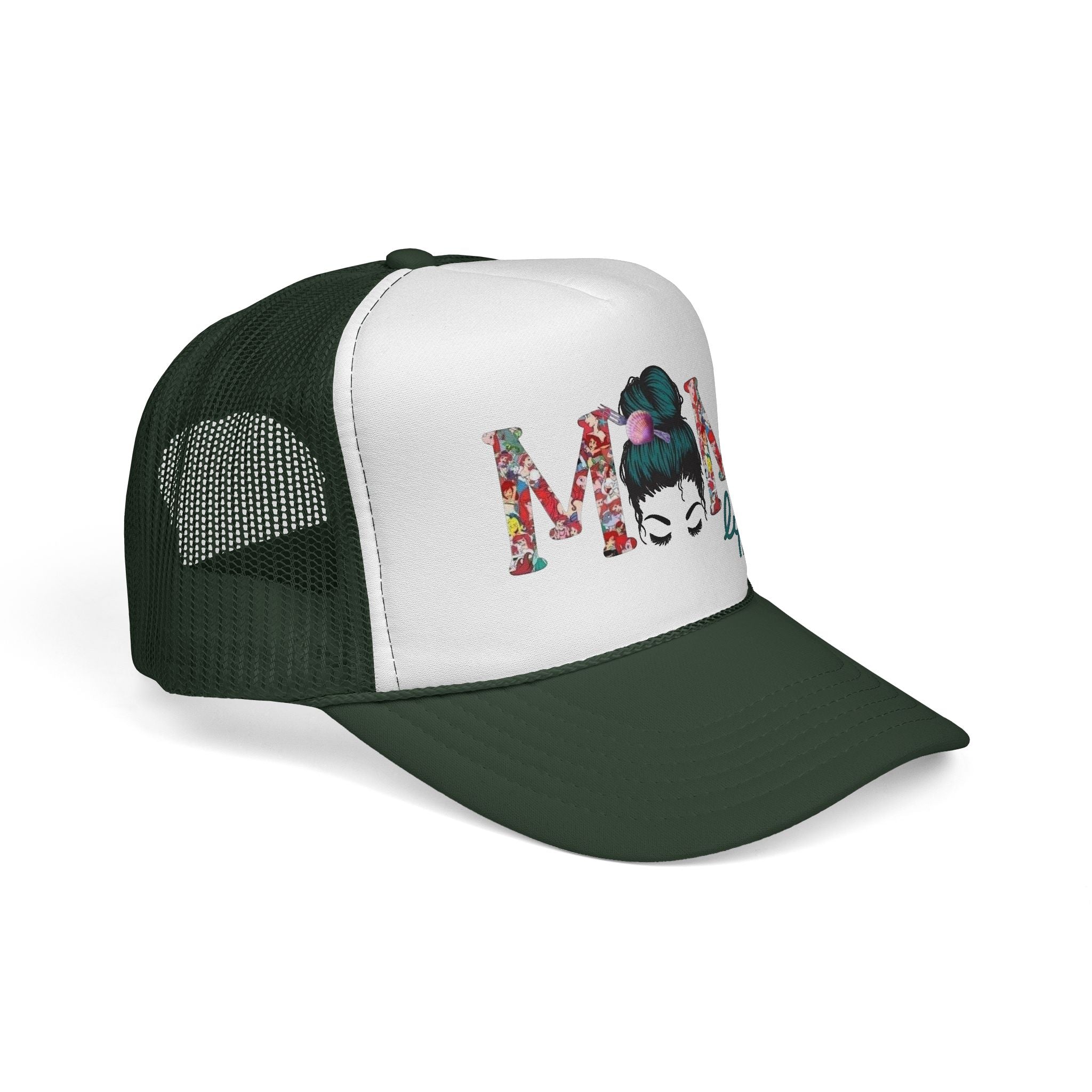Mom Life Trucker Cap | Floral Mom Graphic Trucker Hat