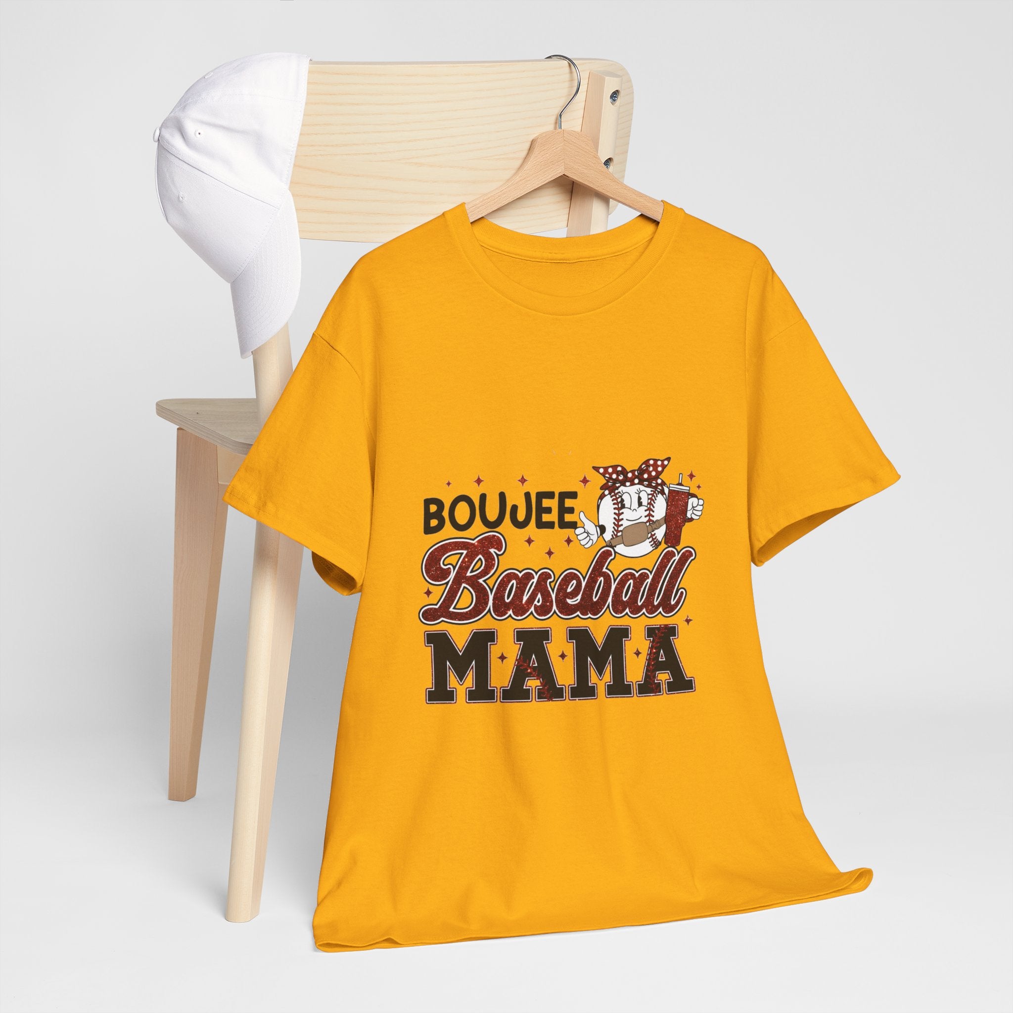 Boujee Baseball Mama T-Shirt – Cute Mom Graphic Tee for Baseball Moms