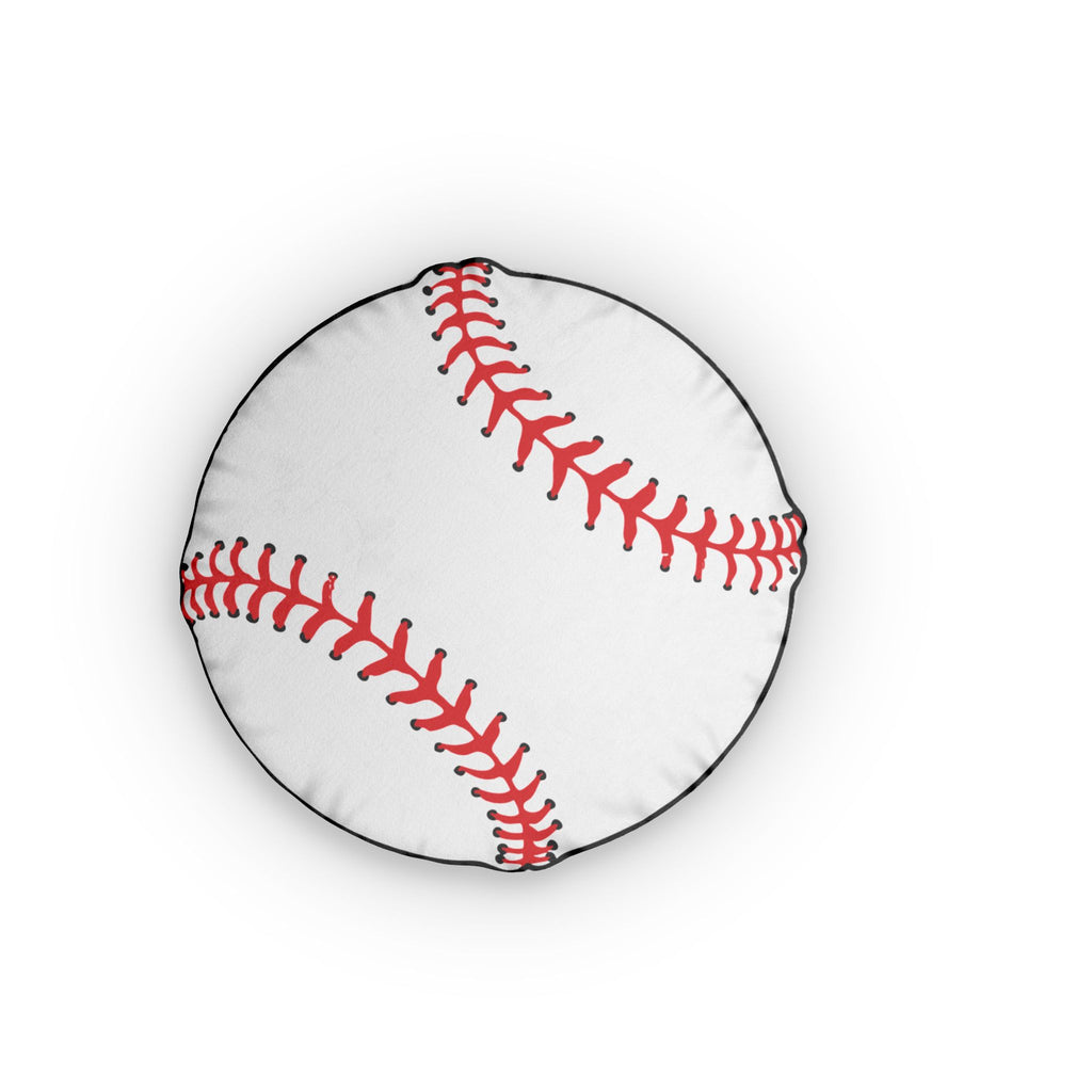 Baseball-Shaped Throw Pillow — Custom Sports Decor