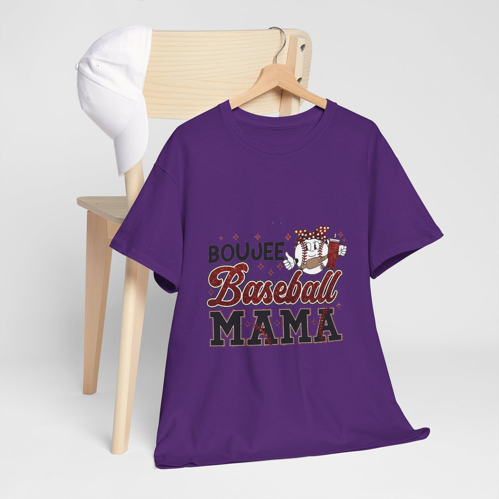 Boujee Baseball Mama T-Shirt – Cute Mom Graphic Tee for Baseball Moms