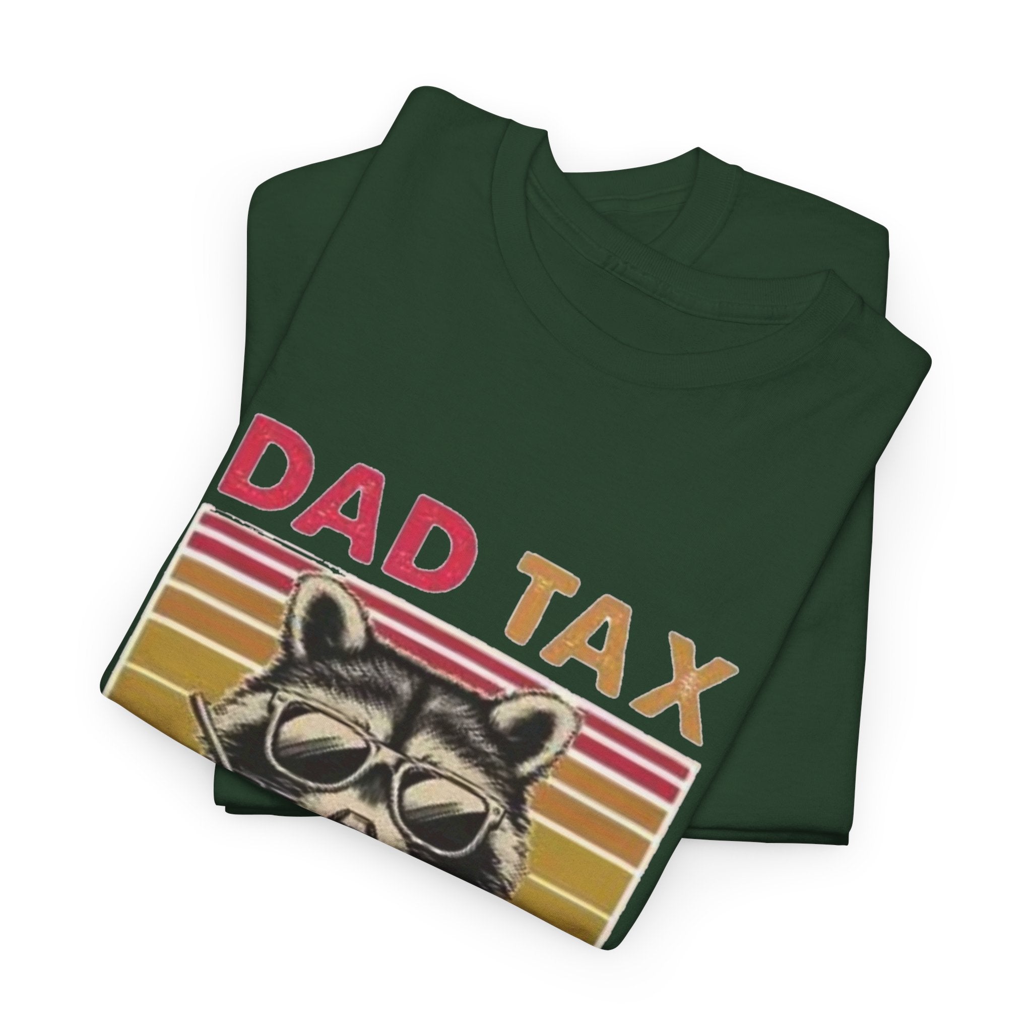 Dad Tax T‑Shirt – Retro Raccoon “Making Sure It’s Not Poison” Funny Father’s Day Tee