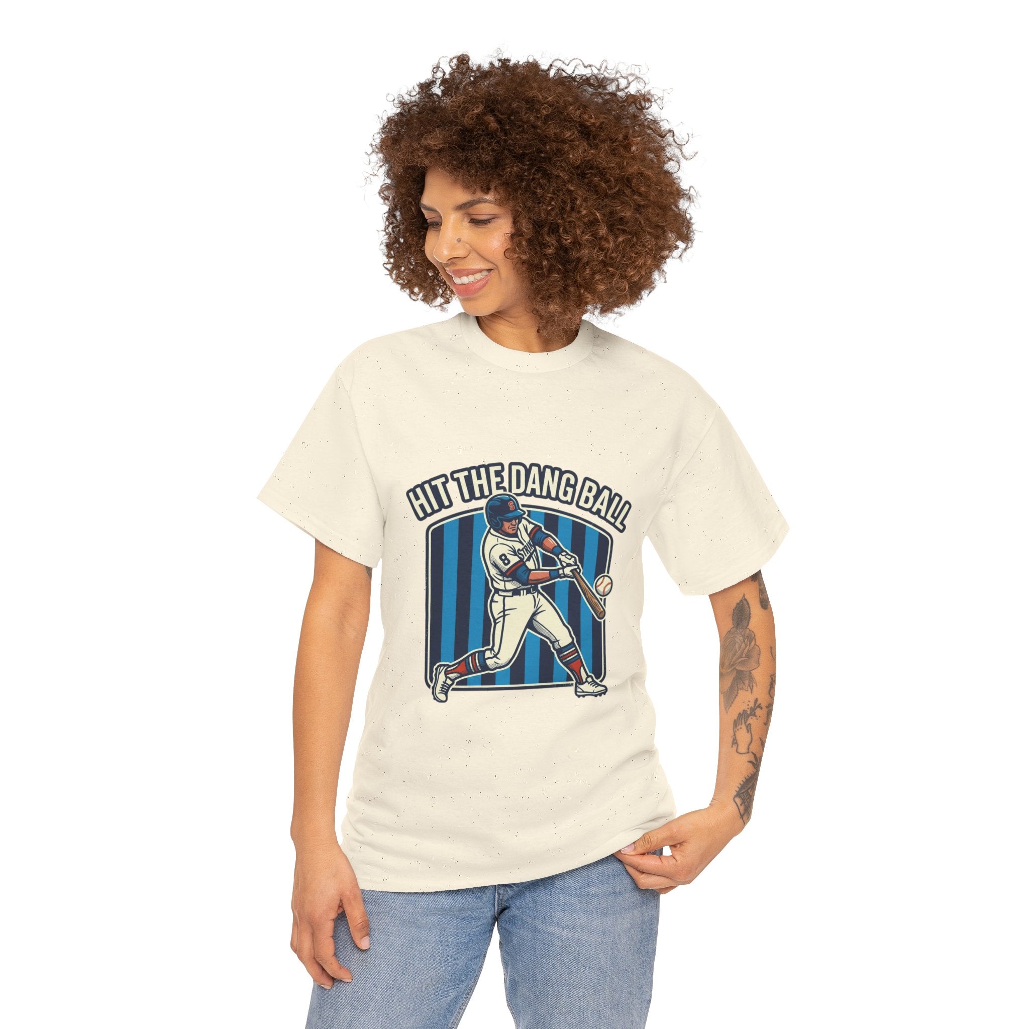 Hit The Dang Ball Baseball T‑Shirt