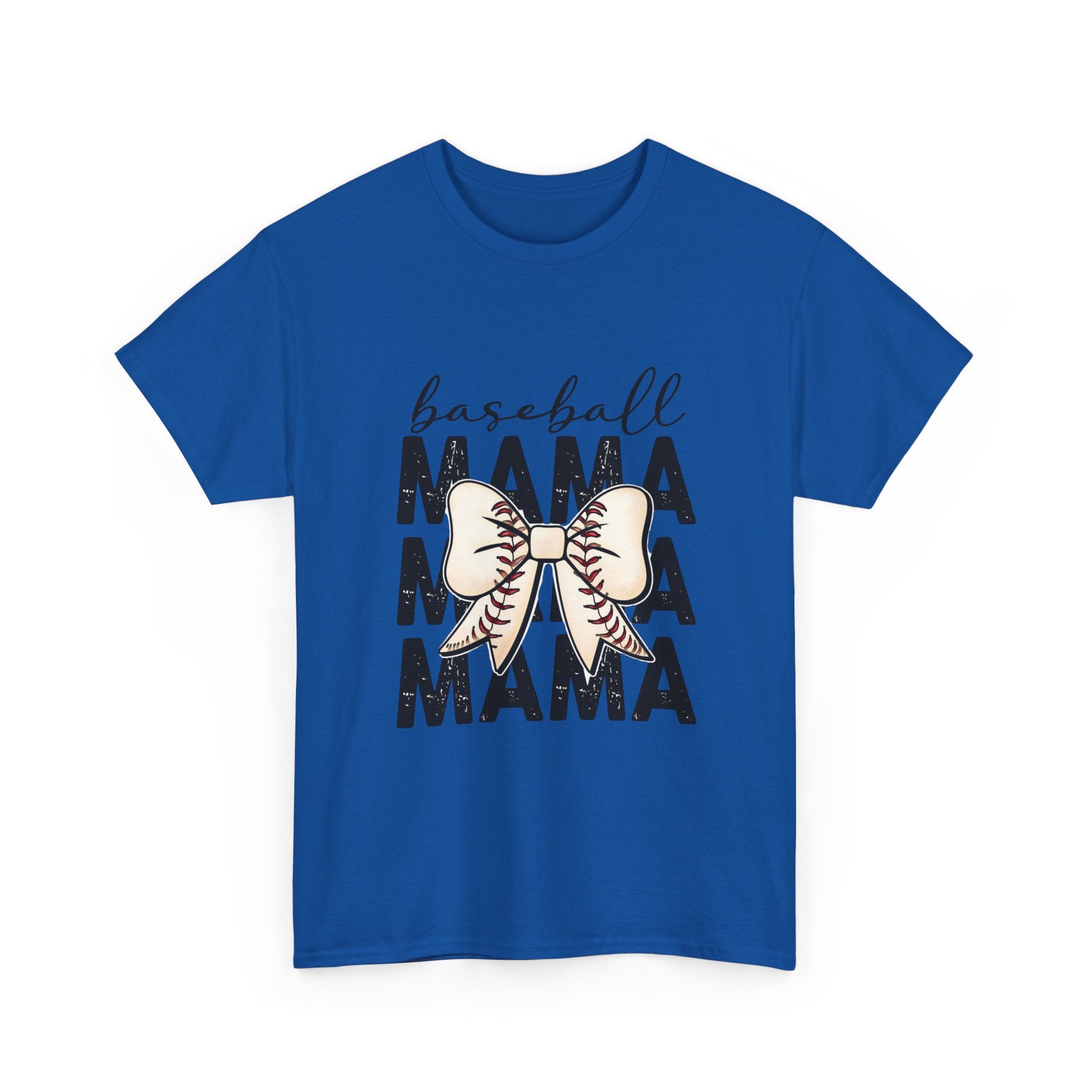 Baseball Mama T-Shirt — Cute Bow Baseball Mom Tee