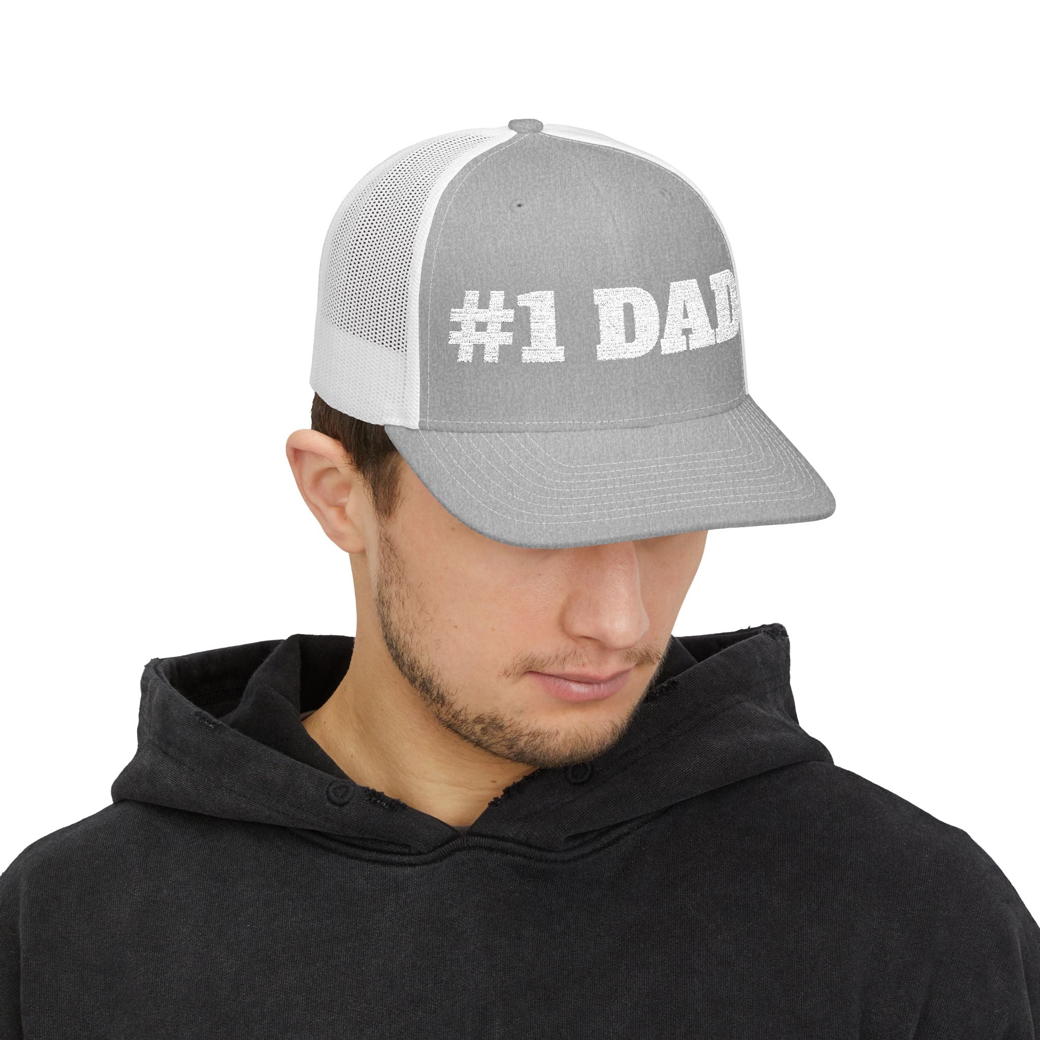 #1 Dad Snapback Trucker Cap – Father's Day Gift Hat
