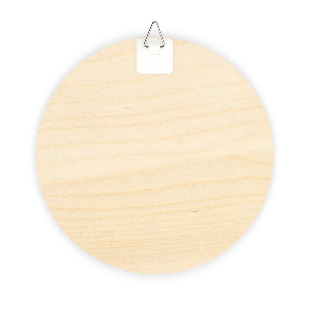 Flower Garden Wood Sign – Round Rustic Garden Decor