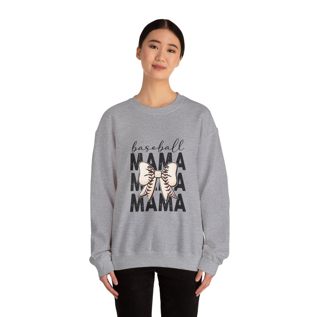Baseball Mama Sweatshirt – Mom Team Spirit Crewneck