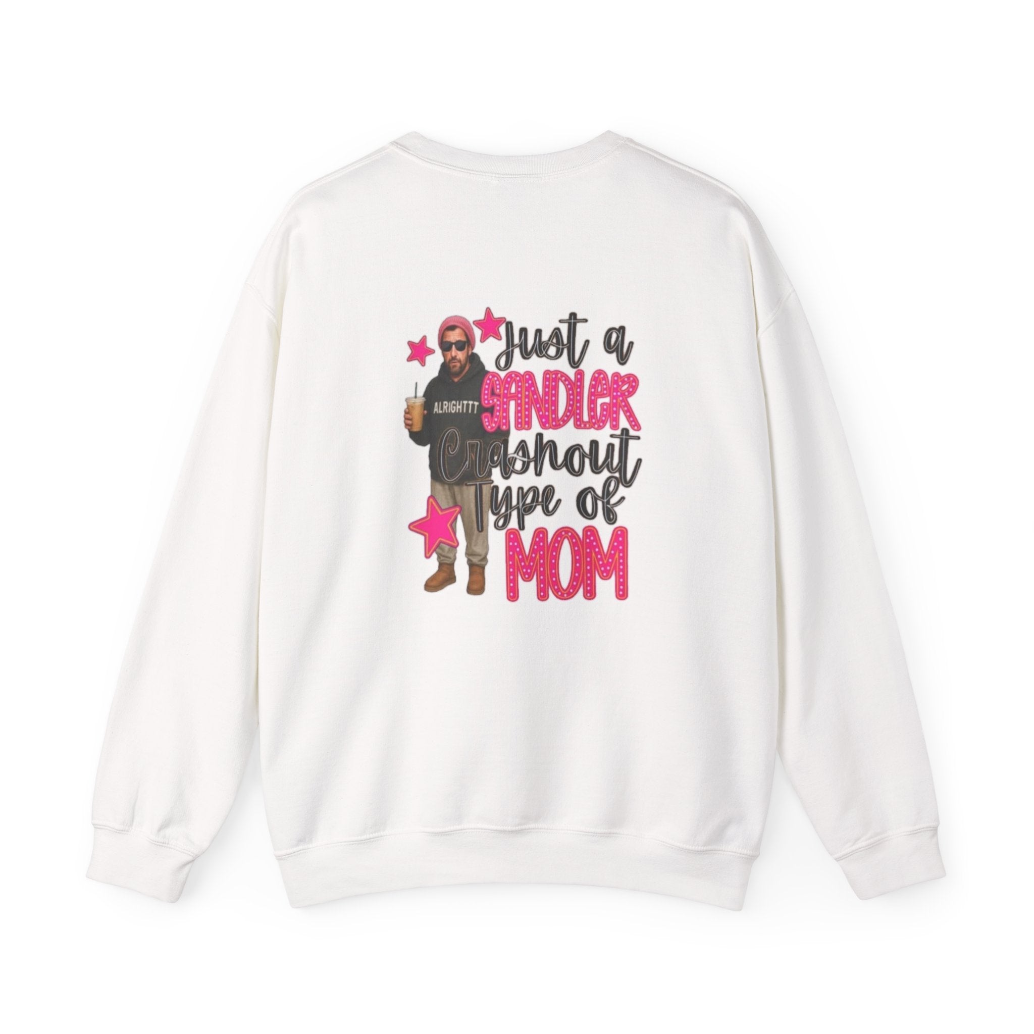 Crewneck Sweatshirt — “Just a Tinder Swiper Short Type of Mom” Funny Mom Graphic