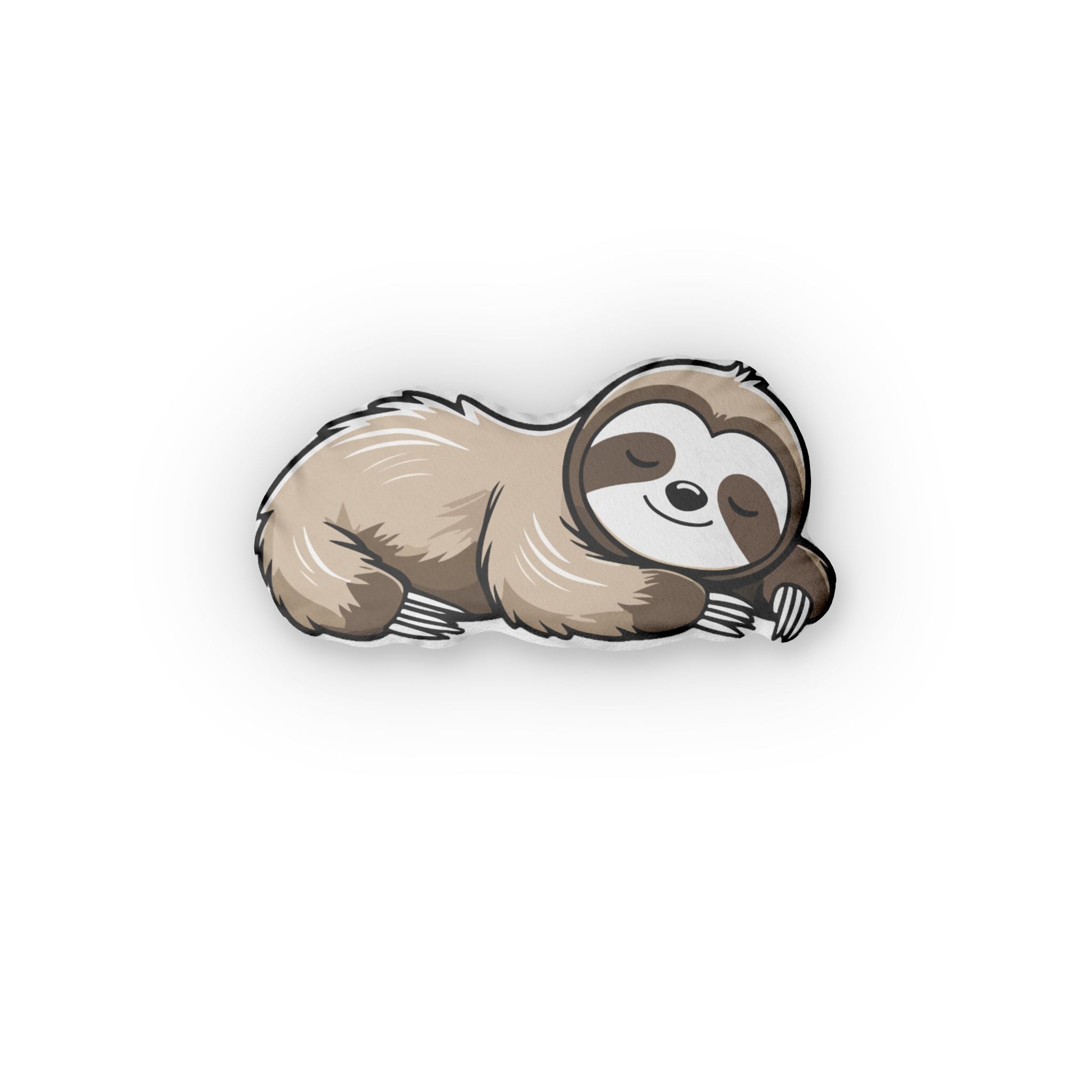 Sloth Shaped Pillow — Cute Sleepy Animal Plush Decorative Pillow