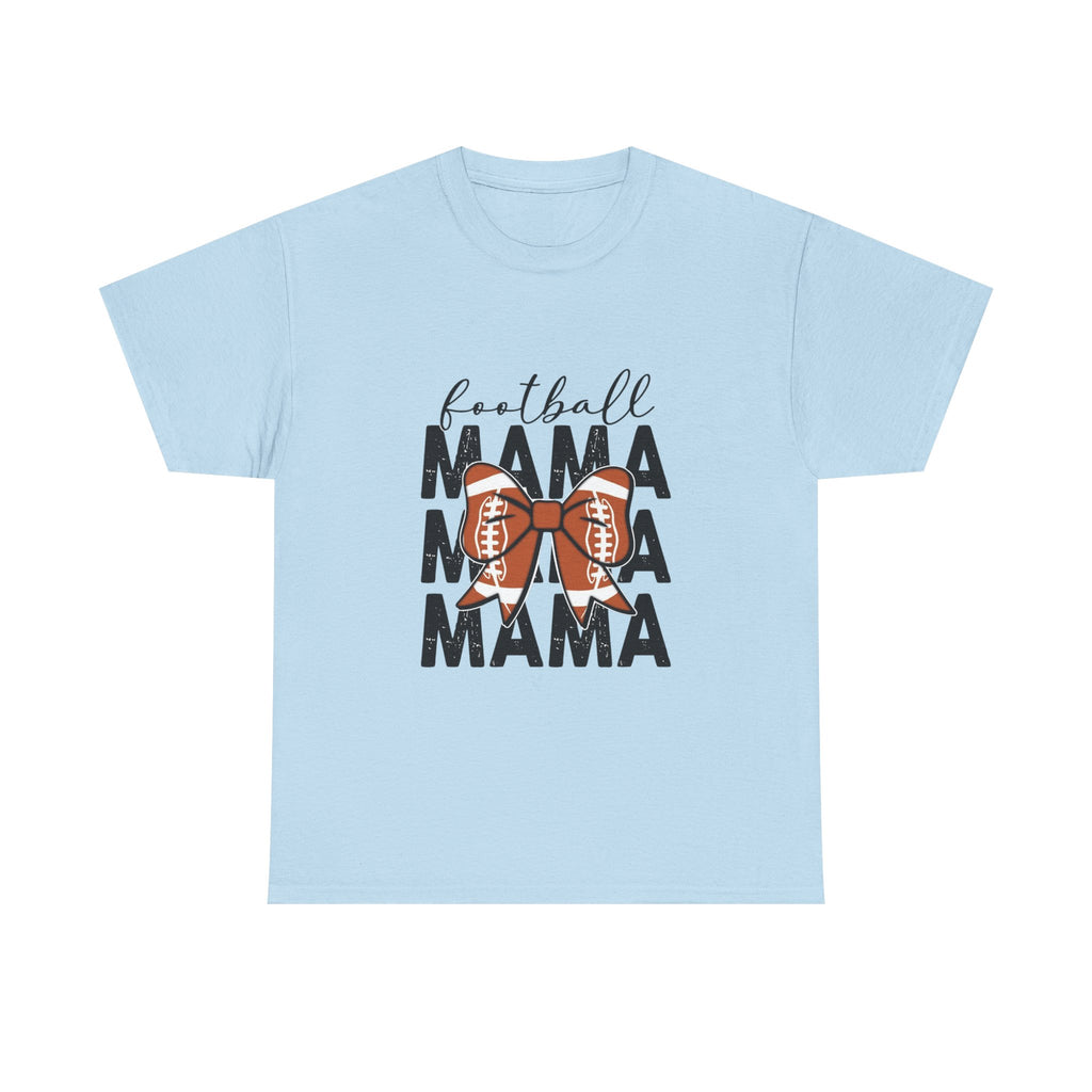 Football Mama T-Shirt — Cute Mom Football Tee with Bow