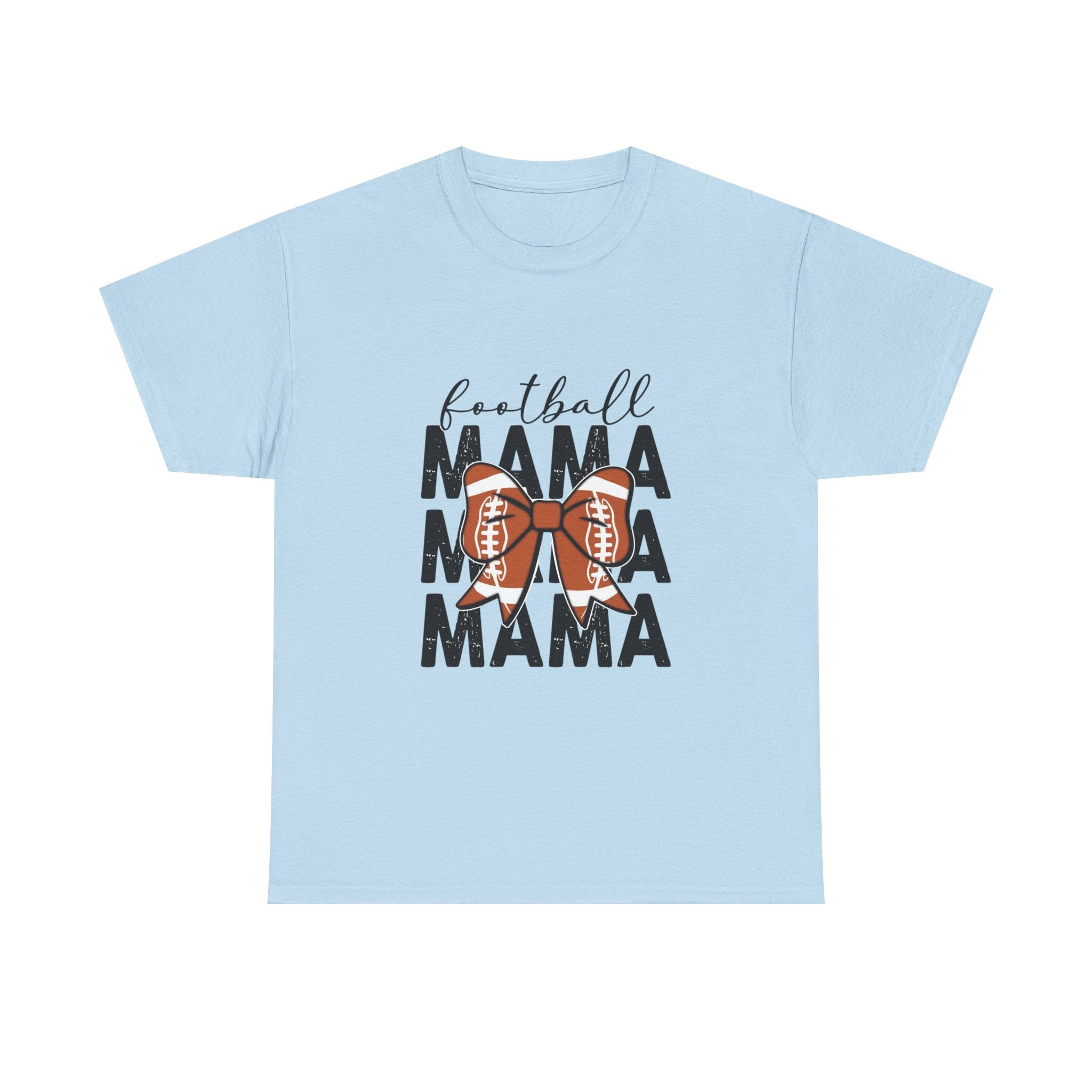 Football Mama T-Shirt — Cute Mom Football Tee with Bow