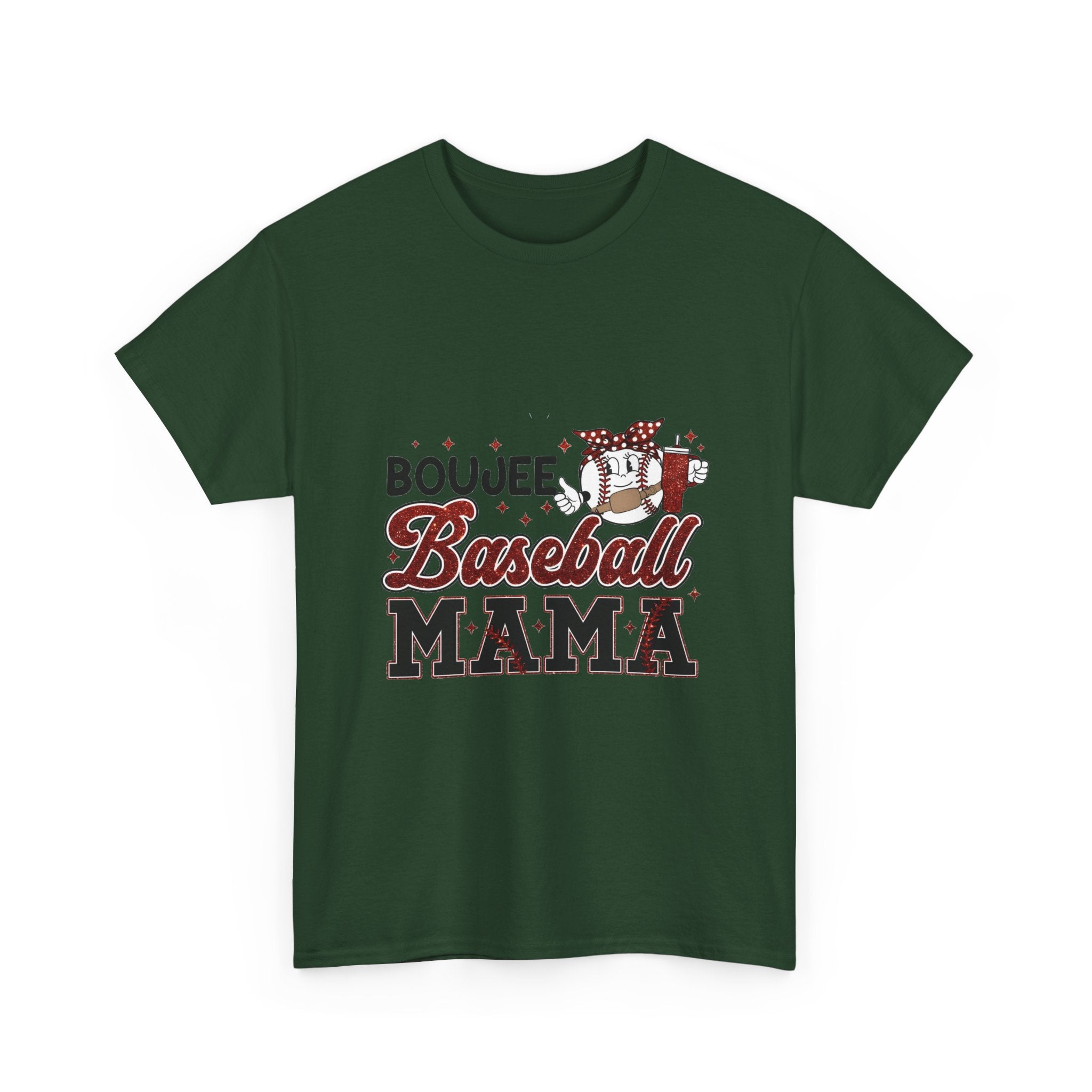 Boujee Baseball Mama T-Shirt – Cute Mom Graphic Tee for Baseball Moms