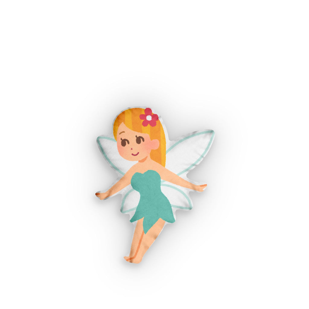 Fairy-Shaped Pillow – Cute Watercolor Fairy Throw Cushion for Kids’ Rooms & Nursery