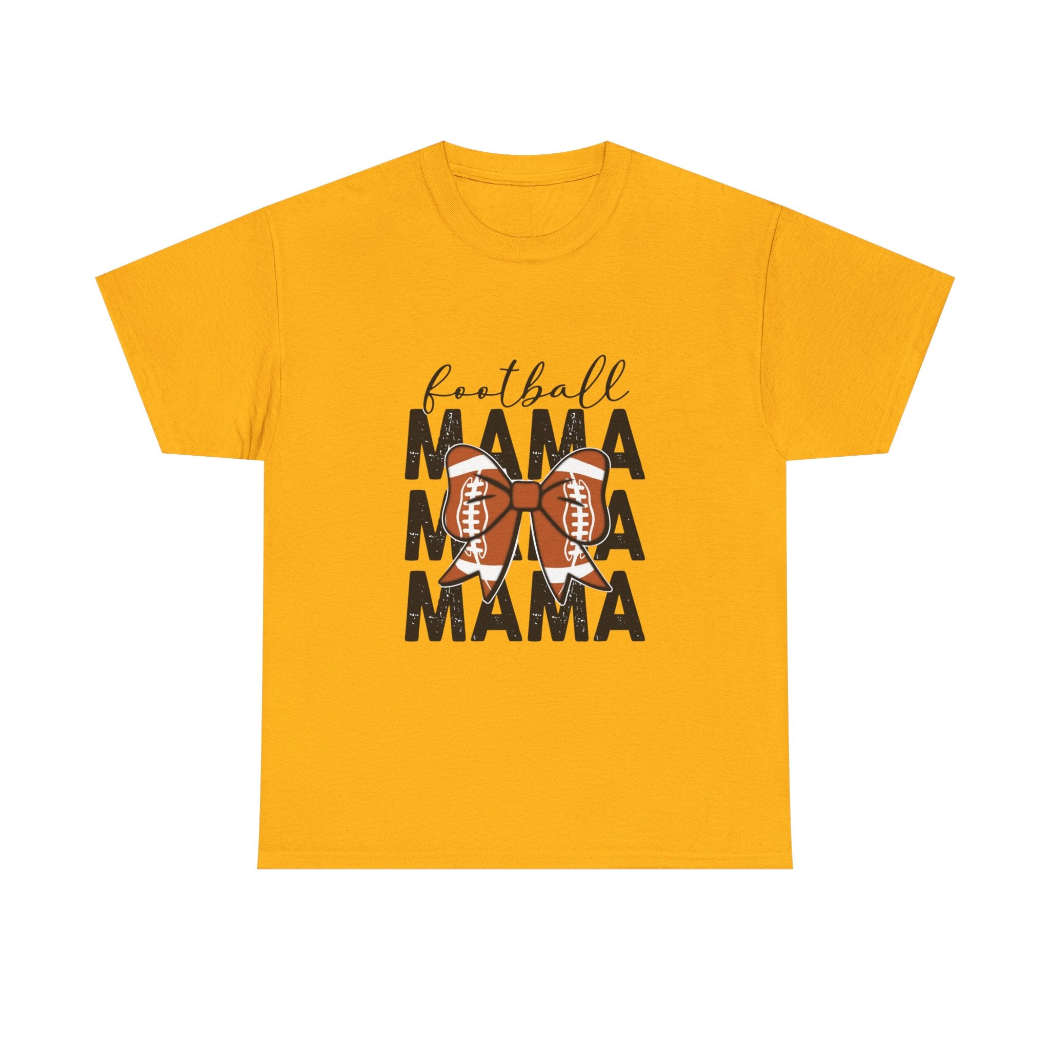 Football Mama T-Shirt — Cute Mom Football Tee with Bow