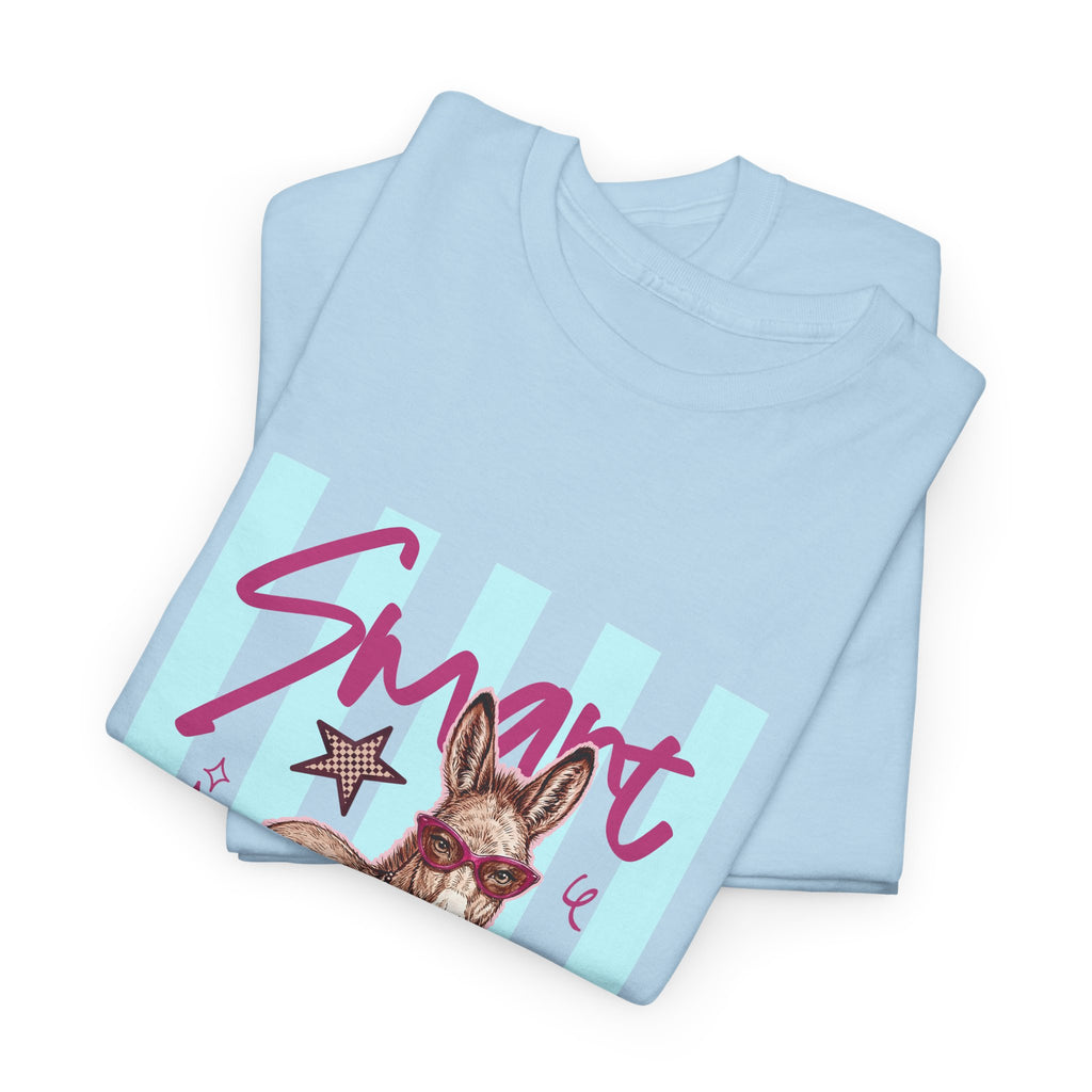 Donkey 'Smart' Graphic Tee — Cute Retro Animal Shirt