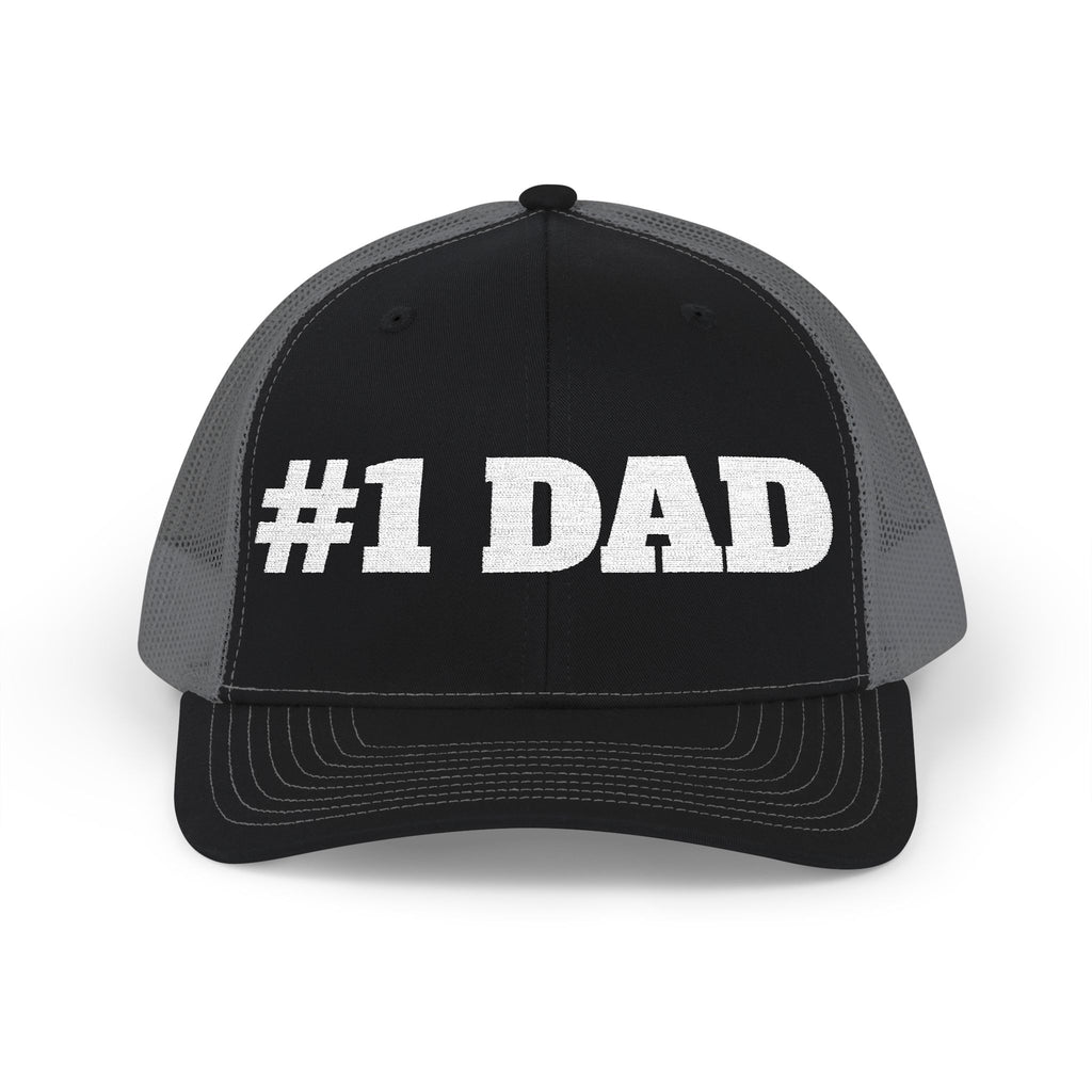 #1 Dad Snapback Trucker Cap – Father's Day Gift Hat
