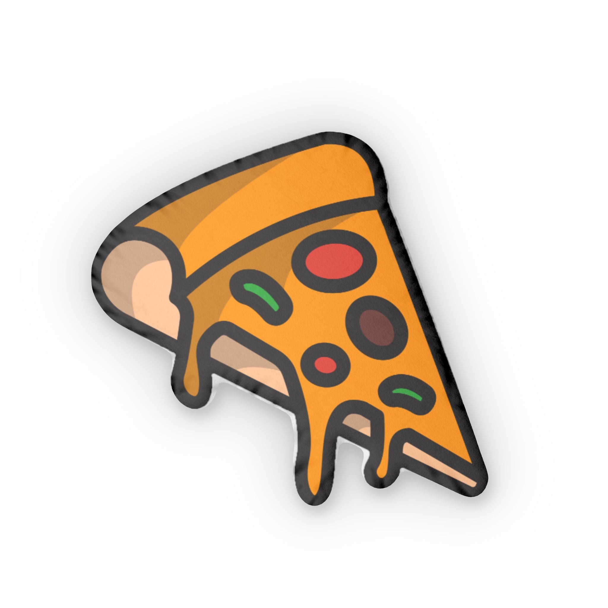 Pizza Slice Pillow — Fun Food-Shaped Decorative Cushion