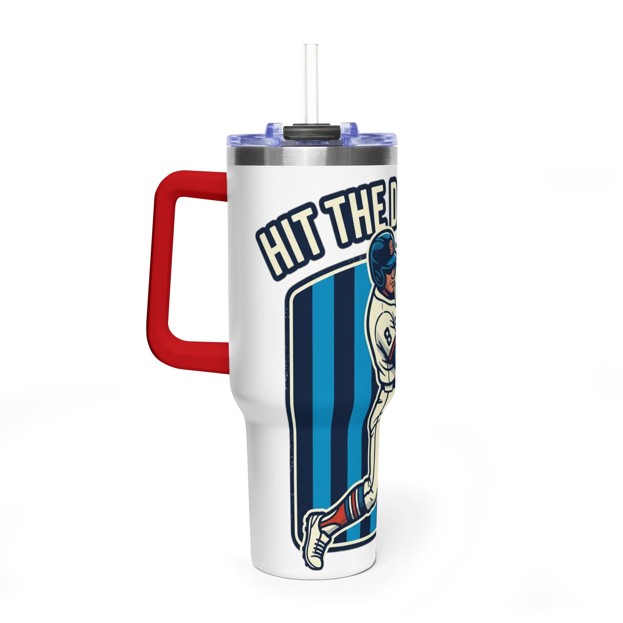 40oz Baseball Tumbler – “Hit the Dang Ball” Vacuum Insulated Travel Mug