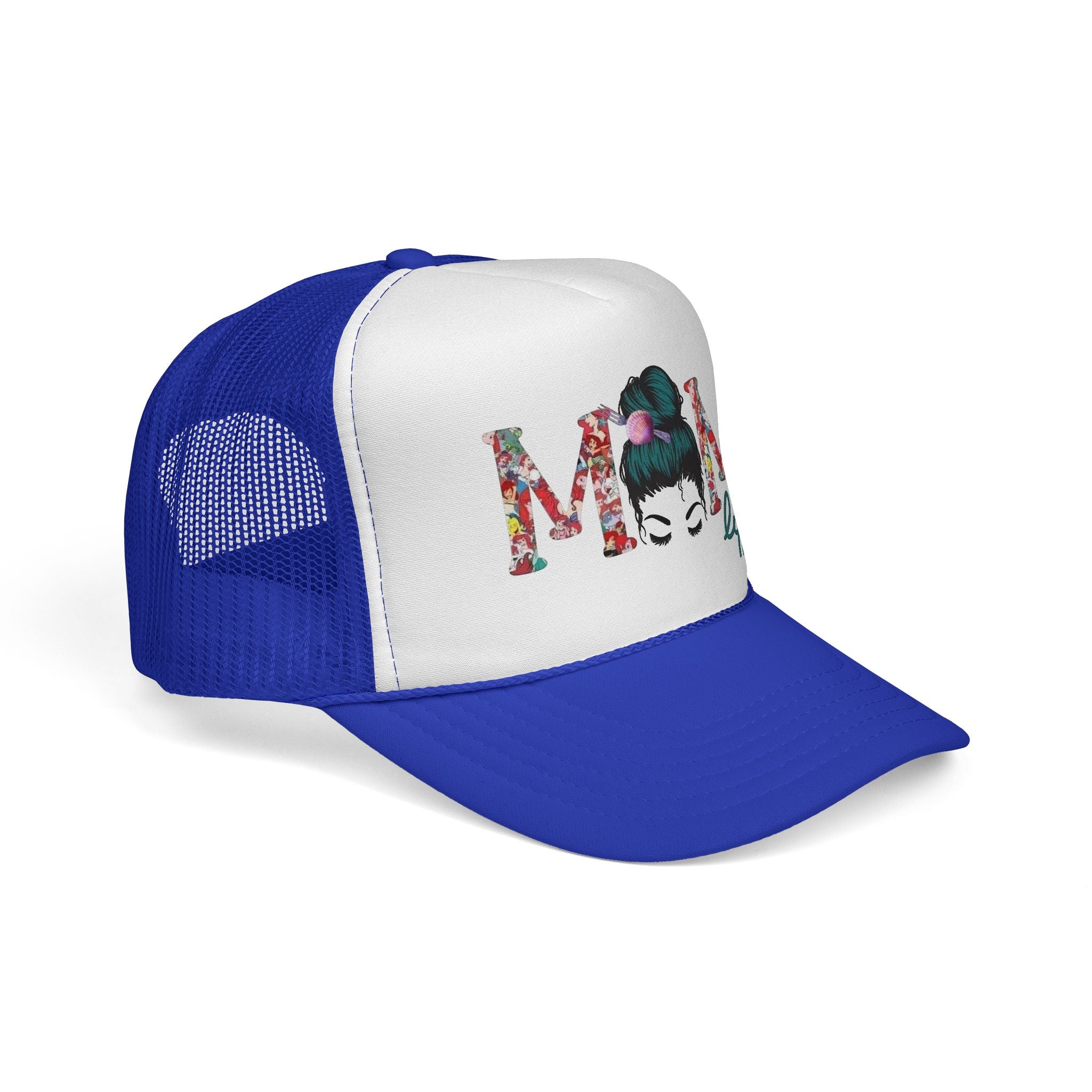 Mom Life Trucker Cap | Floral Mom Graphic Trucker Hat