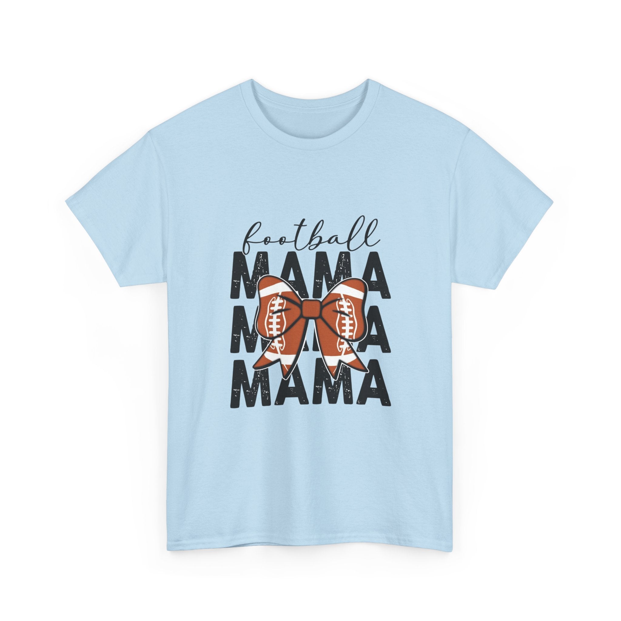 Football Mama T-Shirt — Cute Mom Football Tee with Bow