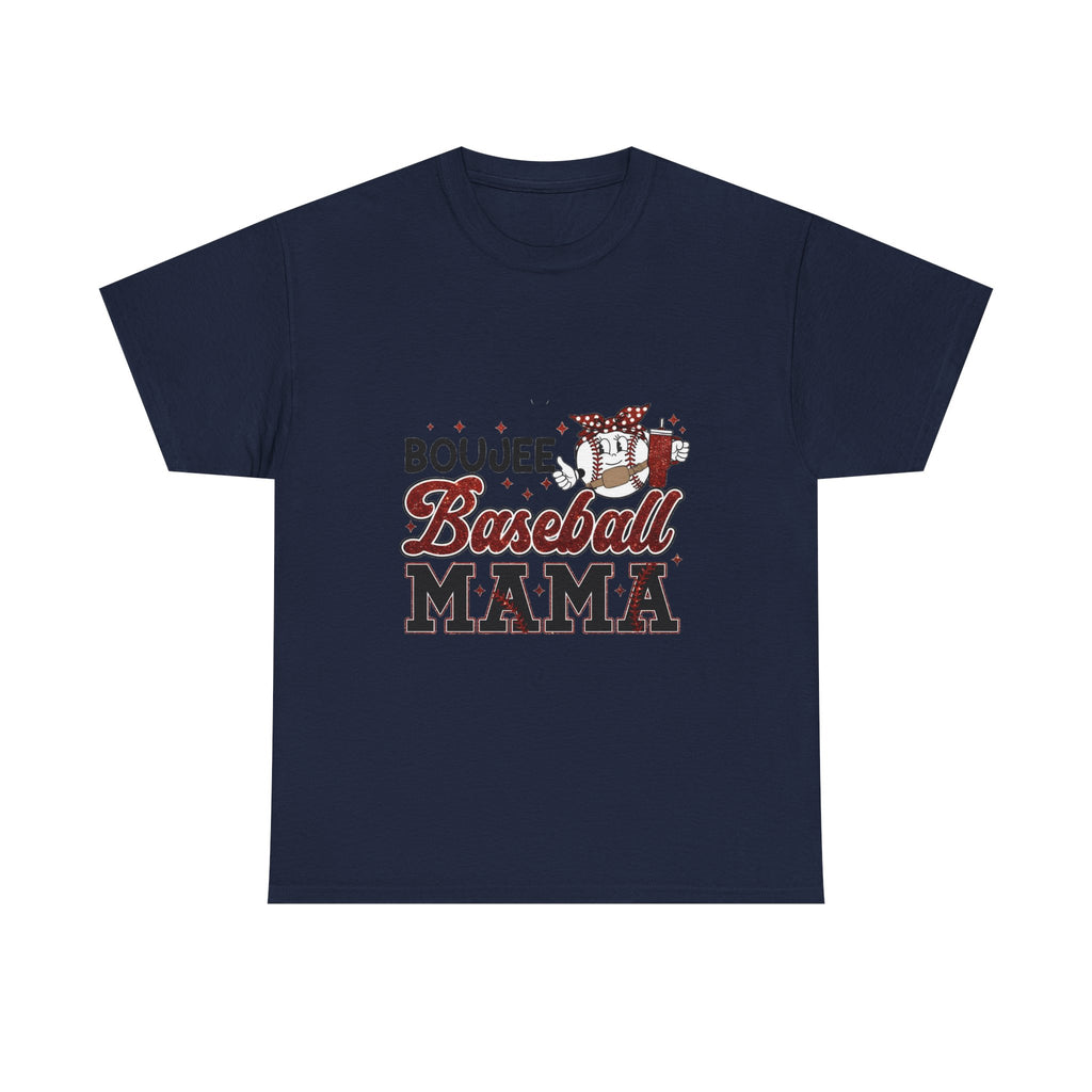 Boujee Baseball Mama T-Shirt – Cute Mom Graphic Tee for Baseball Moms