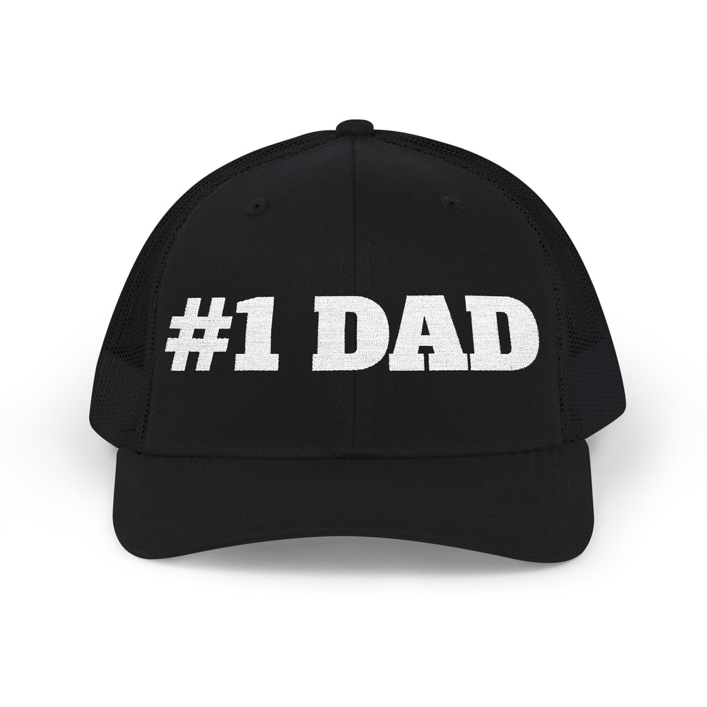#1 Dad Snapback Trucker Cap – Father's Day Gift Hat