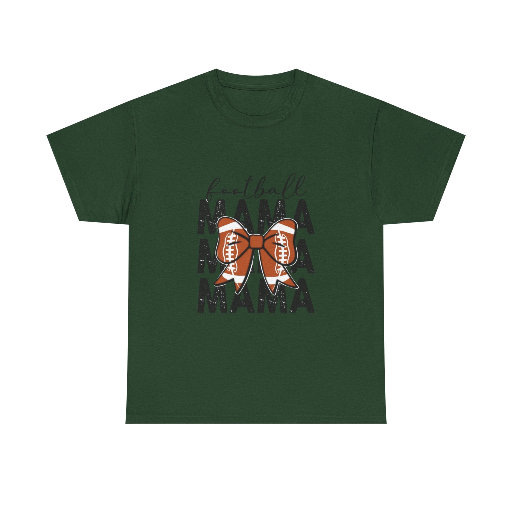 Football Mama T-Shirt — Cute Mom Football Tee with Bow